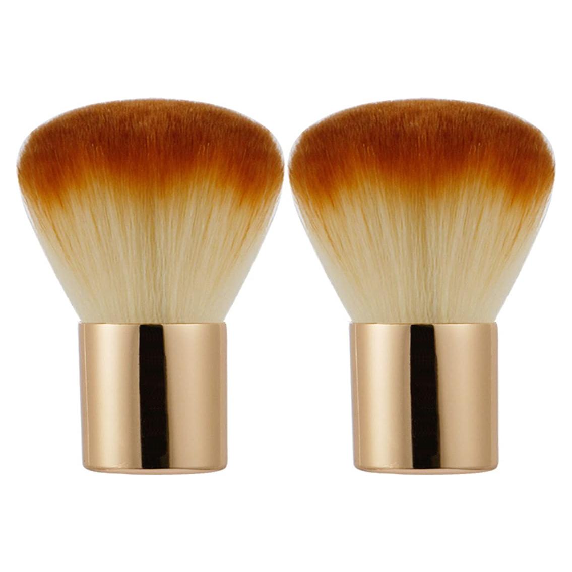 Juego de 2 Pinceles Kabuki RN BEAUTY - Maquillaje Multifuncional