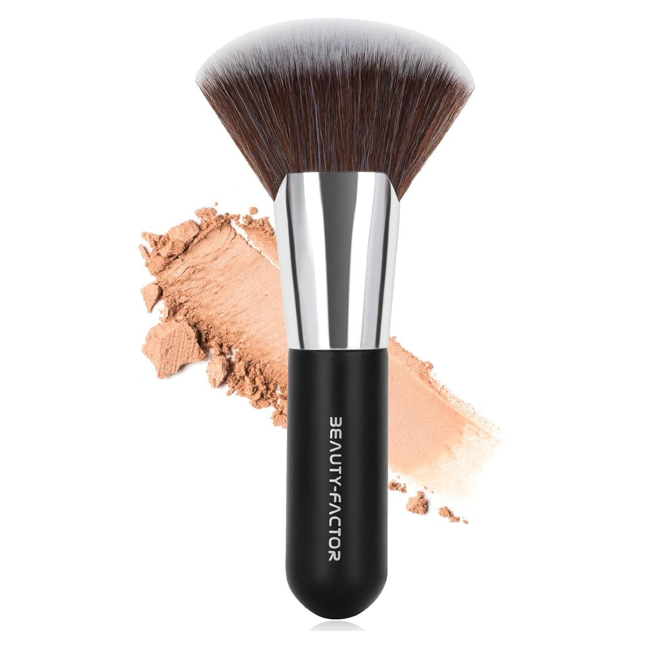 Brocha Bronceadora Kabuki BeautyFactor 12CM Cerdas Suaves