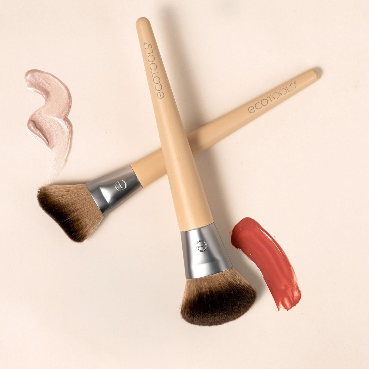 Dúo de Brochas EcoTools para Rubor e Iluminador - 2 Piezas