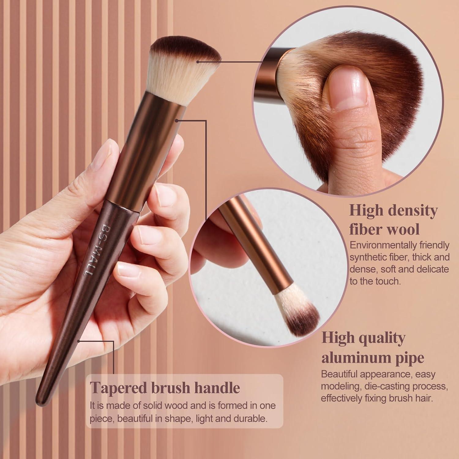 Conjunto de Brochas de Maquillaje BS-MALL 18 Pcs Sintéticas