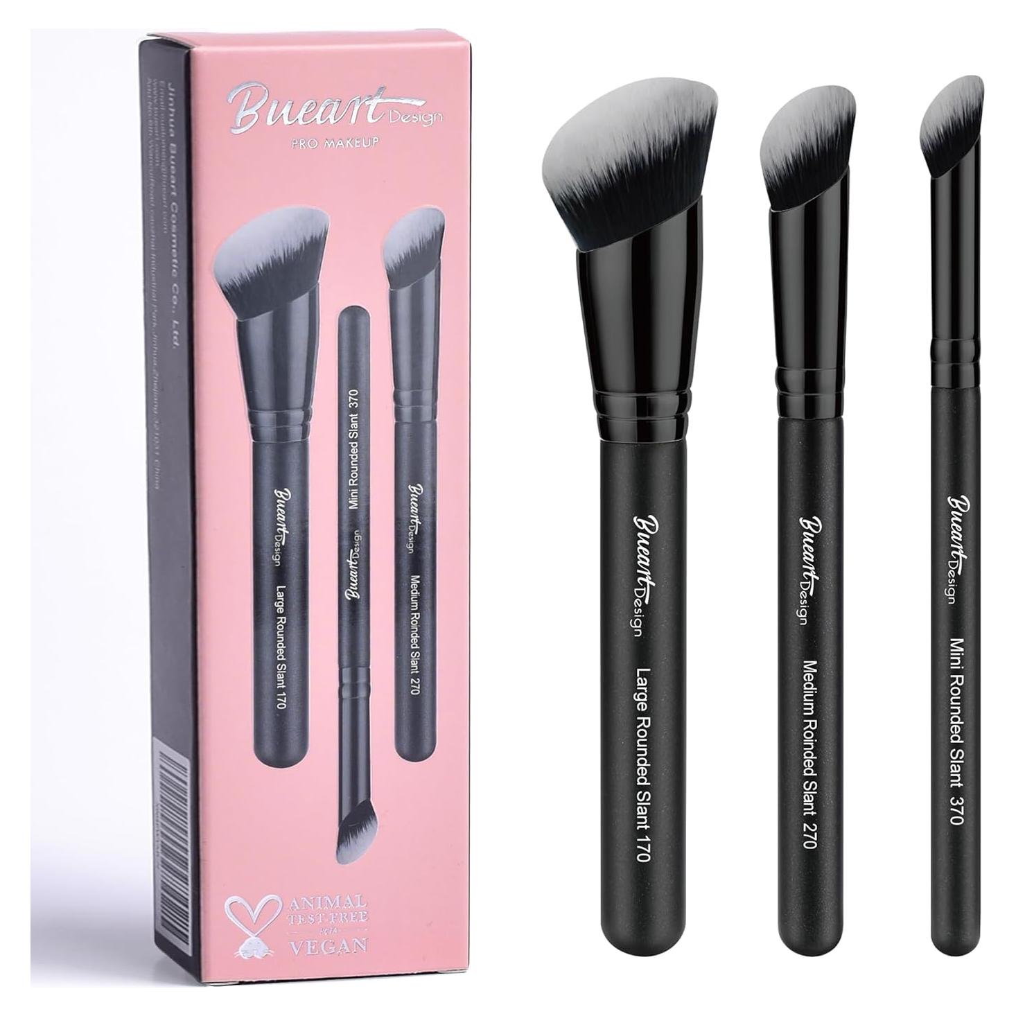 Juego de Brochas de Maquillaje Bueart Design - 3 Piezas Premium