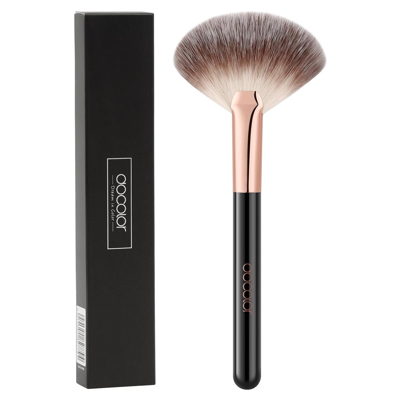Brocha de Abanico Docolor Profesional para Maquillaje
