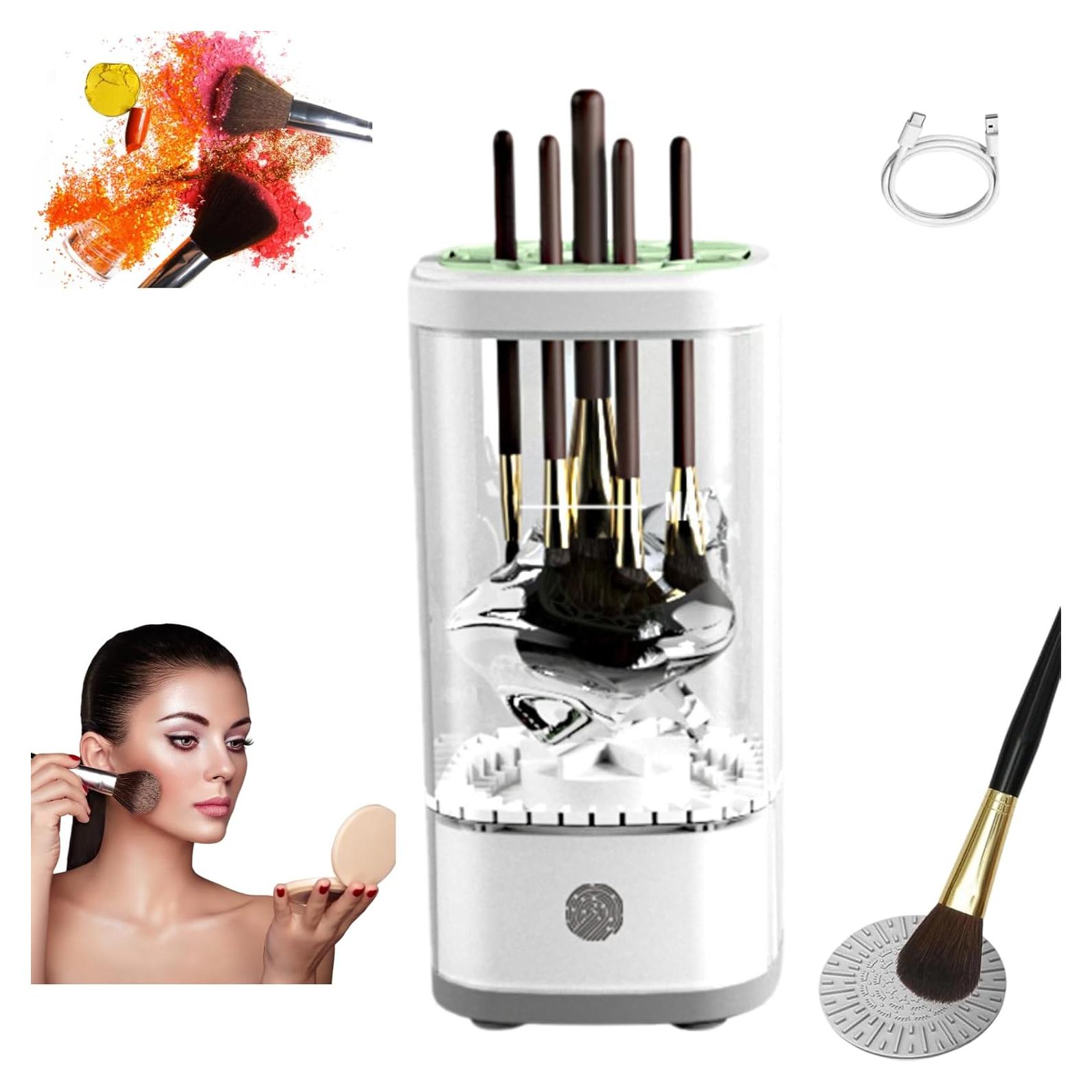 Limpiador de Brochas Beauty Swirl Eléctrico USB Blanco