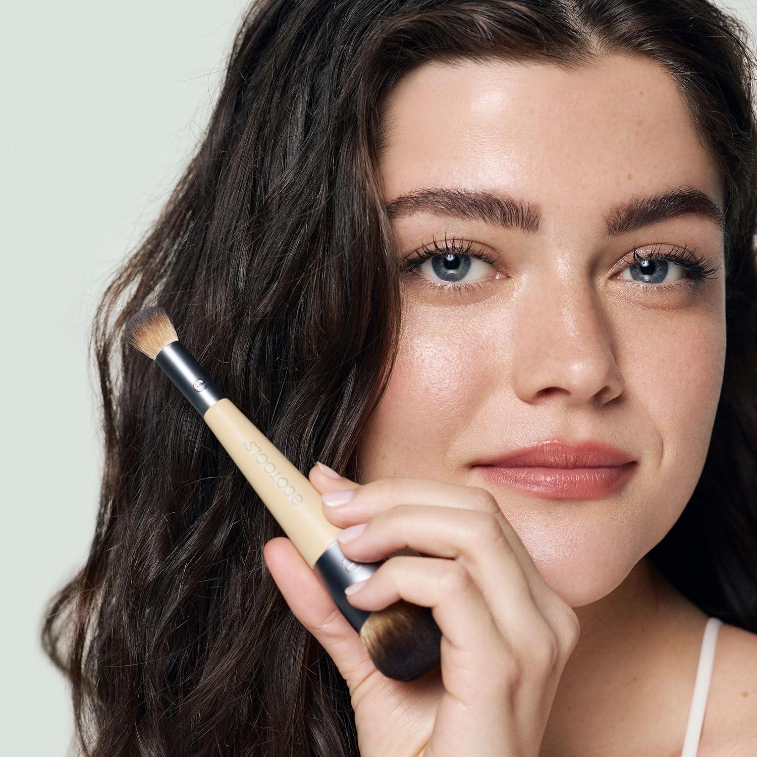 Pincel de Maquillaje Doble Cara EcoTools - Base y Corrector