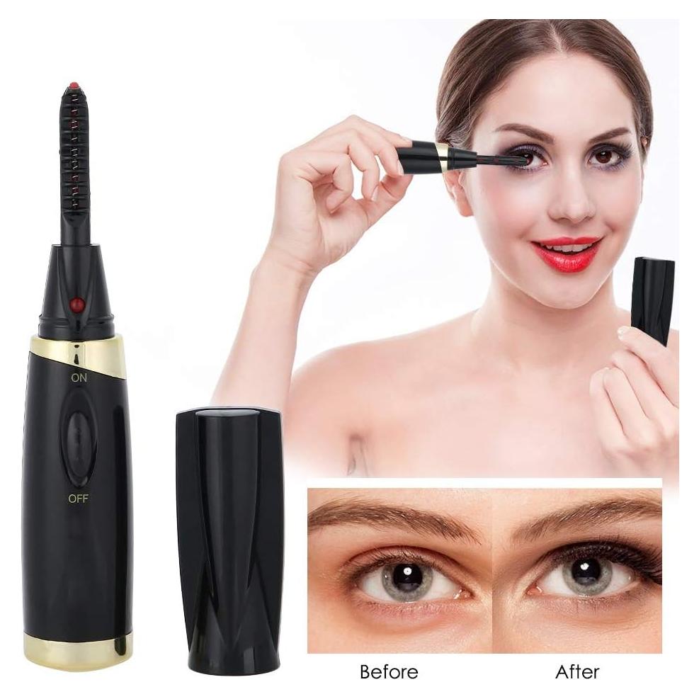 Rizador de Pestañas Eléctrico TMISHION Mini Portátil Negro