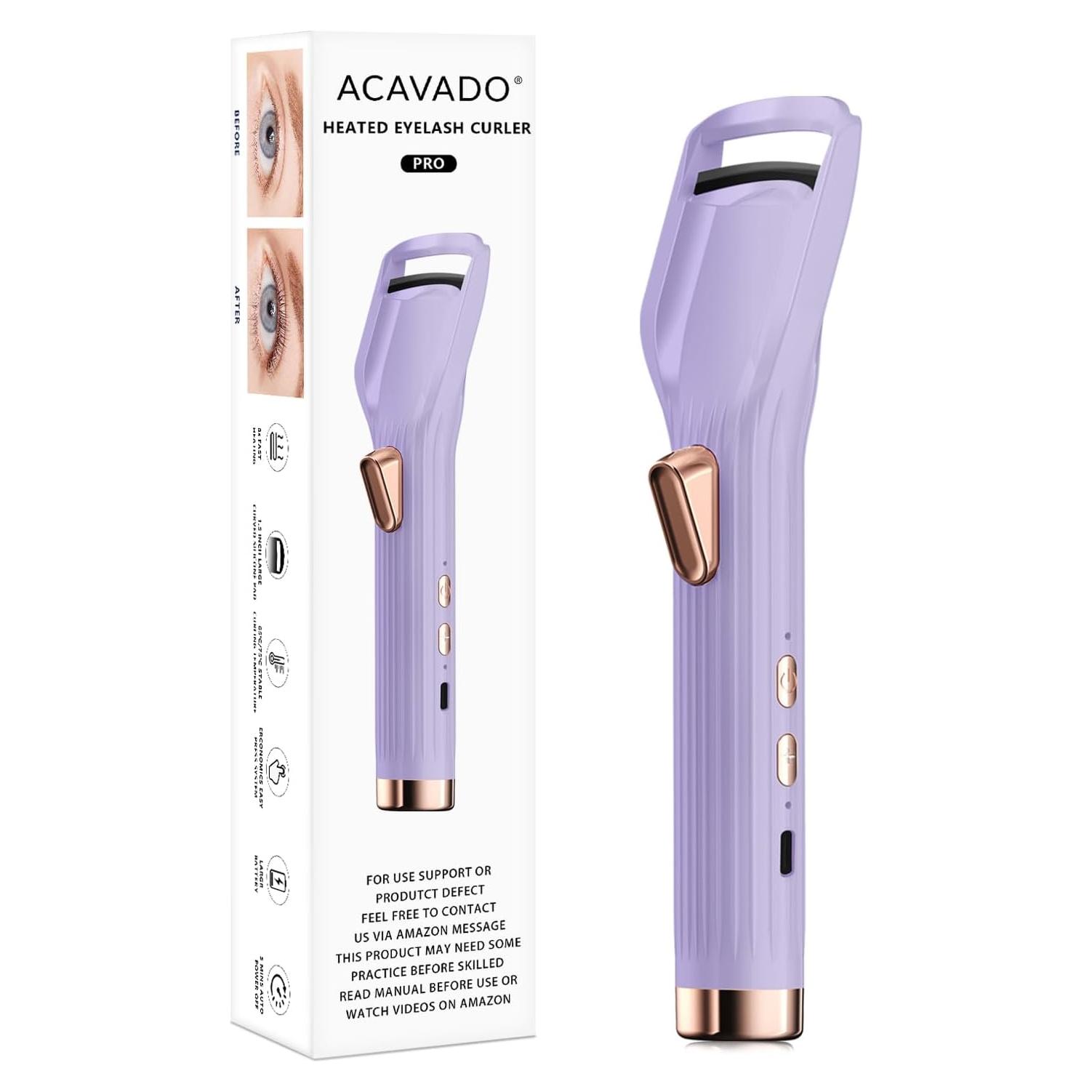 Rizador de Pestañas Eléctrico Acavado Avd-HBC - Calentamiento Rápido 10s