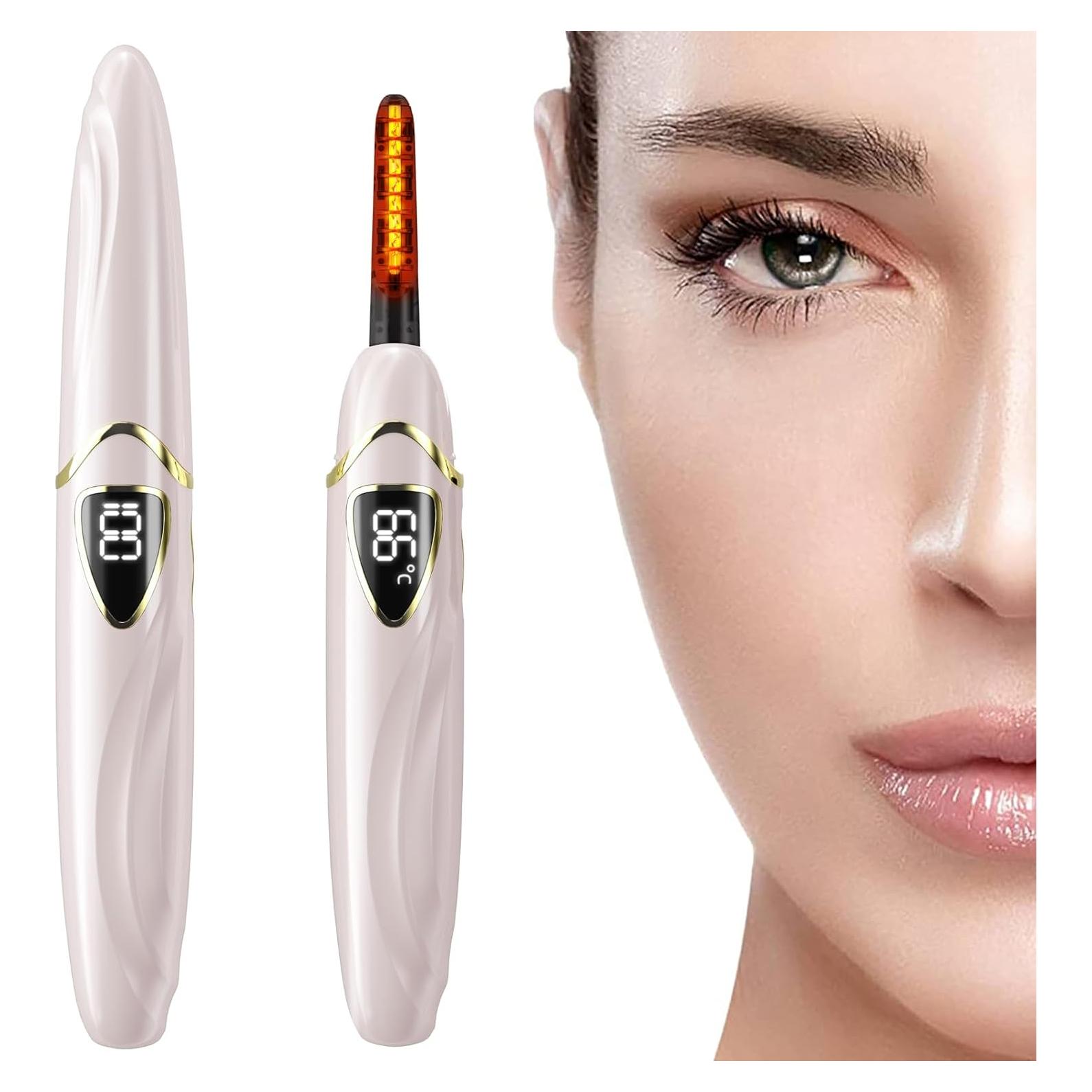 Rizador de Pestañas Eléctrico ZAPAL S600 Calentado 24H Rosa