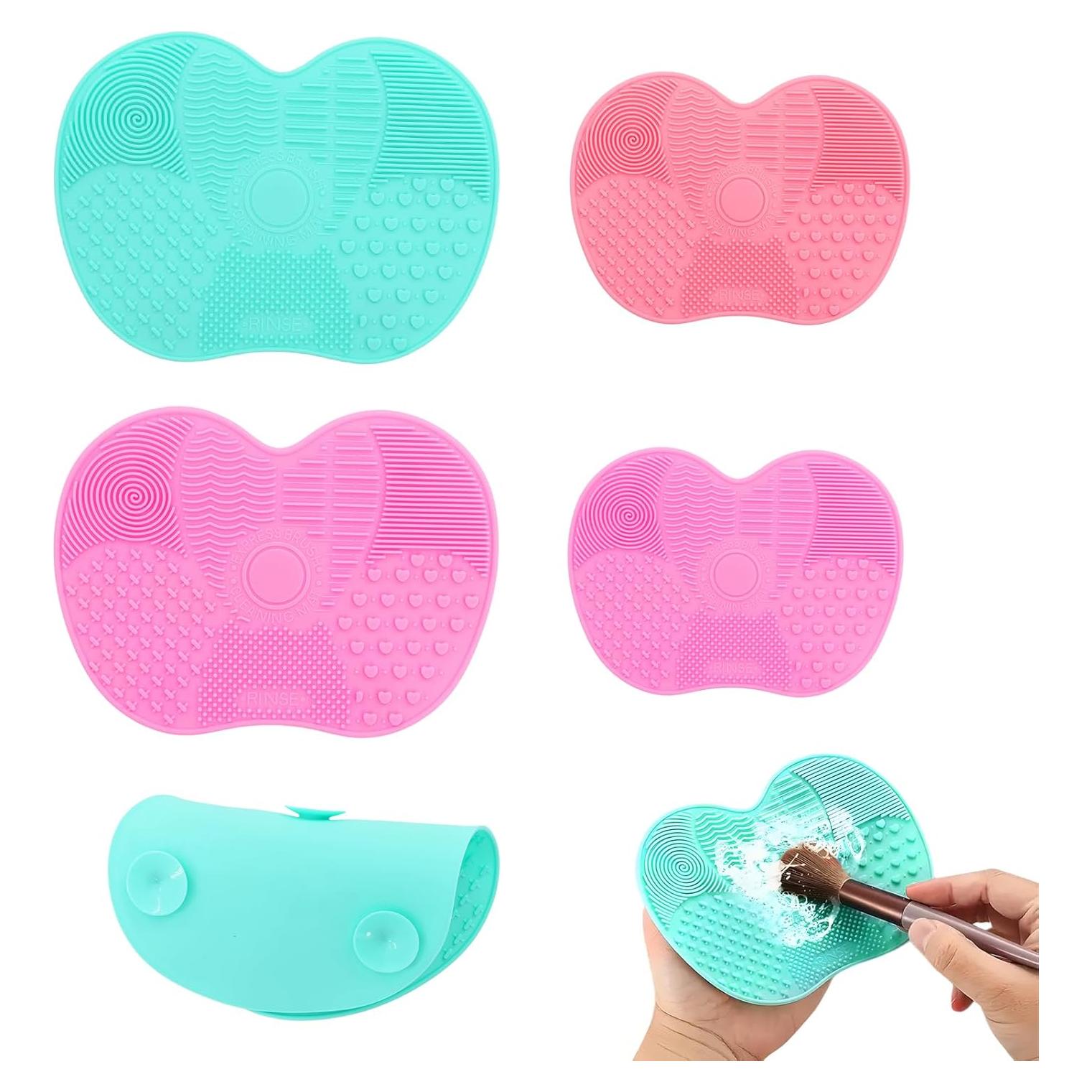 Alfombrilla Limpiadora de Brochas de Maquillaje Xorim 4 Piezas