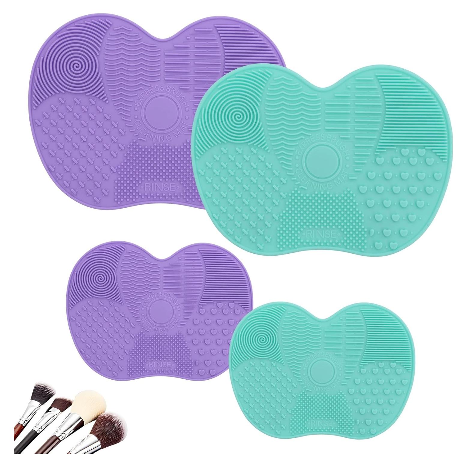 4 Piezas Alfombrilla Limpiadora de Brochas de Silicona PKRFCJ