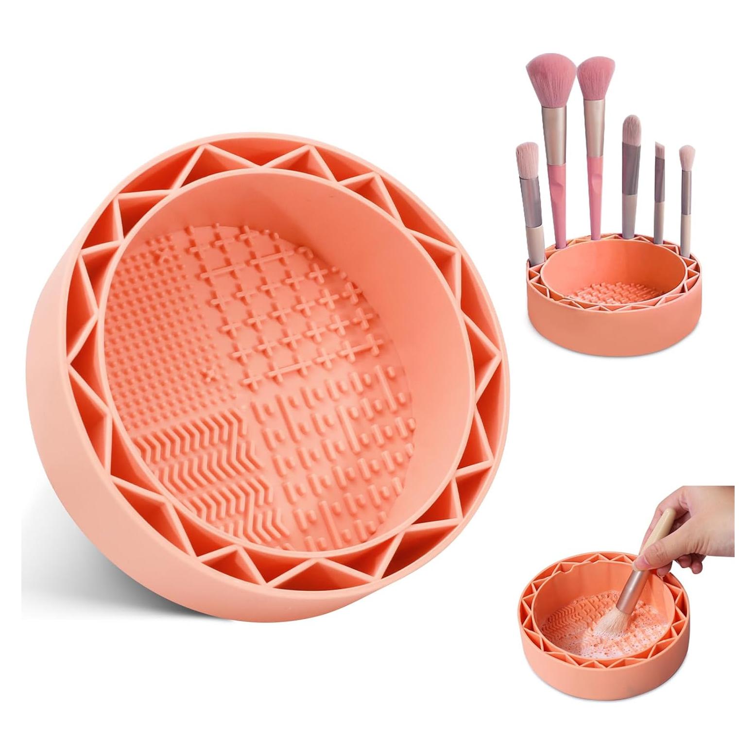 Alfombrilla Limpiadora de Brochas LELE LIFE Naranja 14x14cm