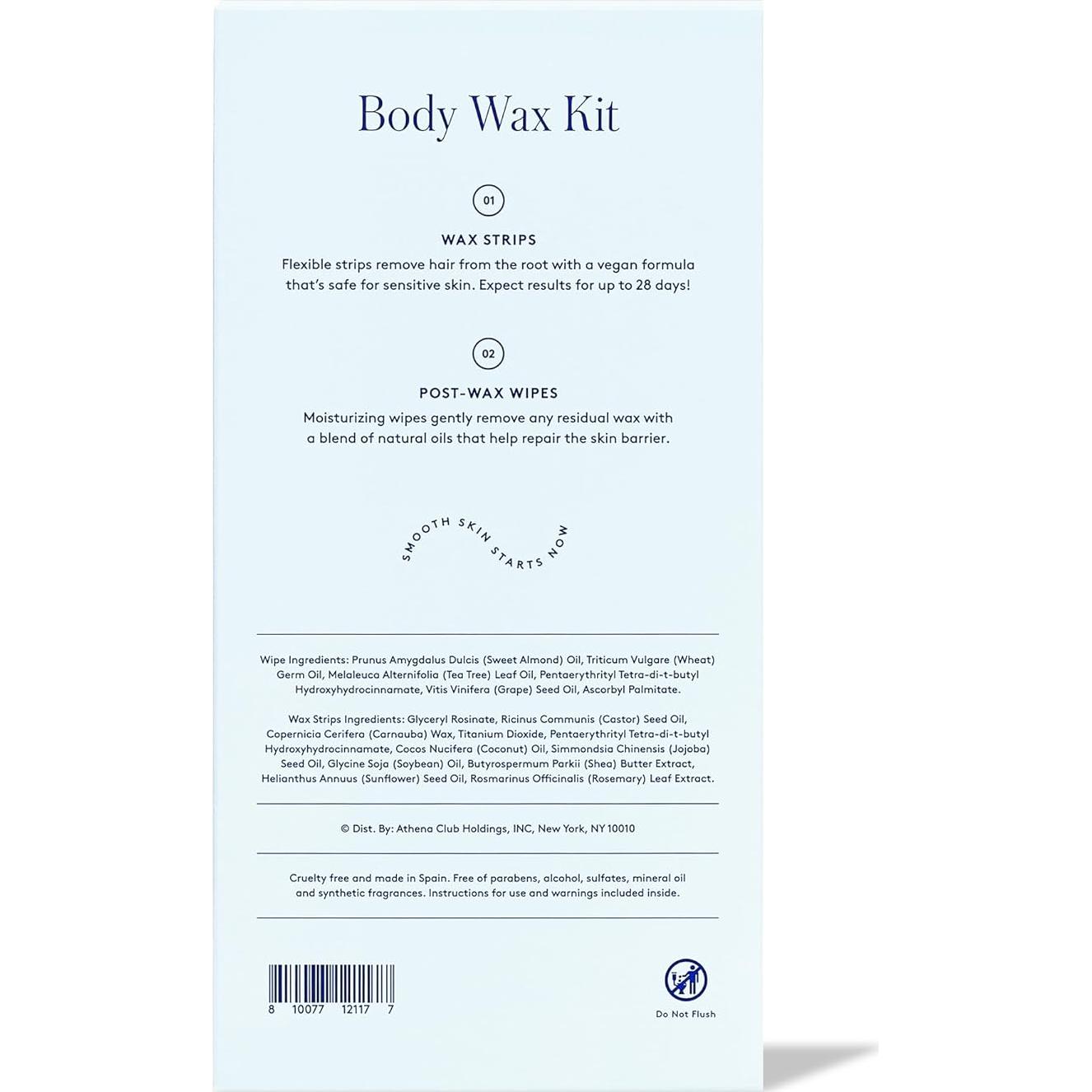Kit de Cintas de Cera Veganas para el Cuerpo Athena Club