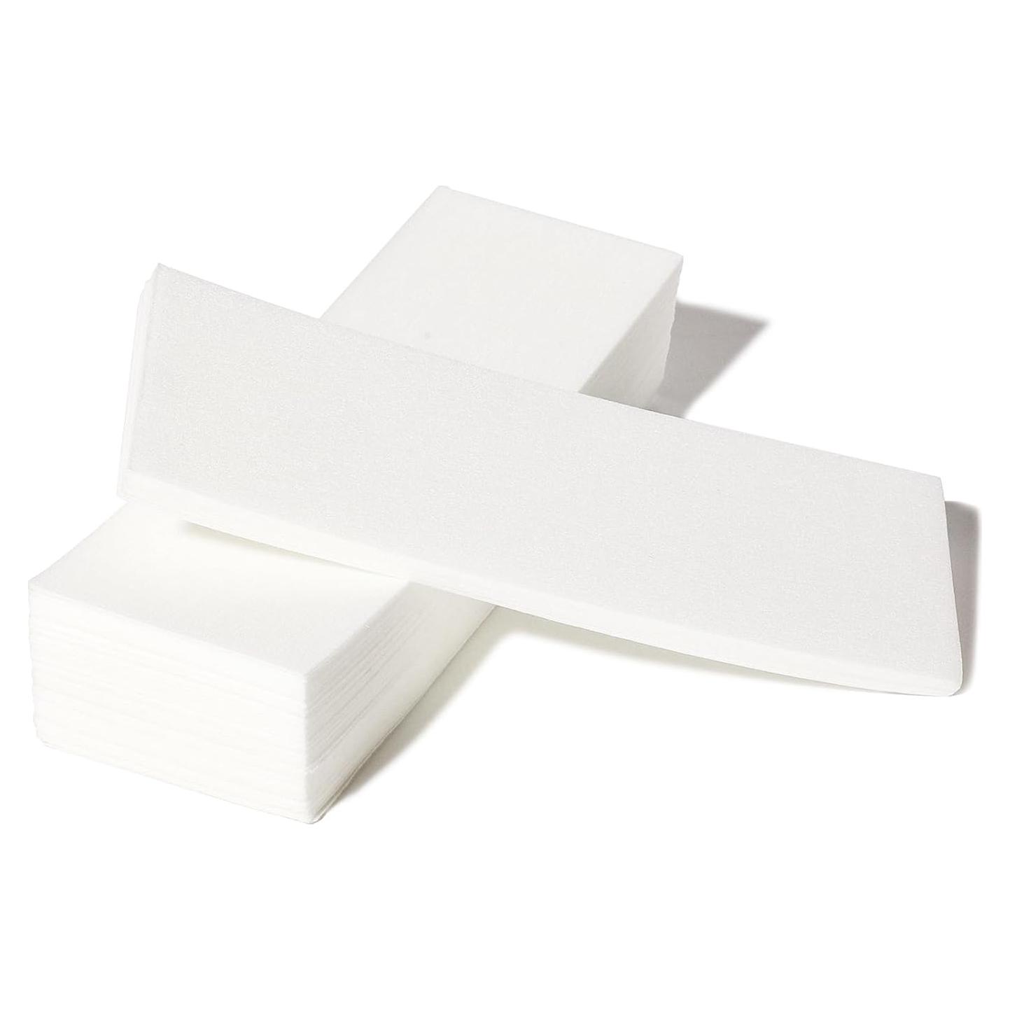 100 Tiras de Cera Depilación Waxers 7x20 cm para Cuerpo y Cara