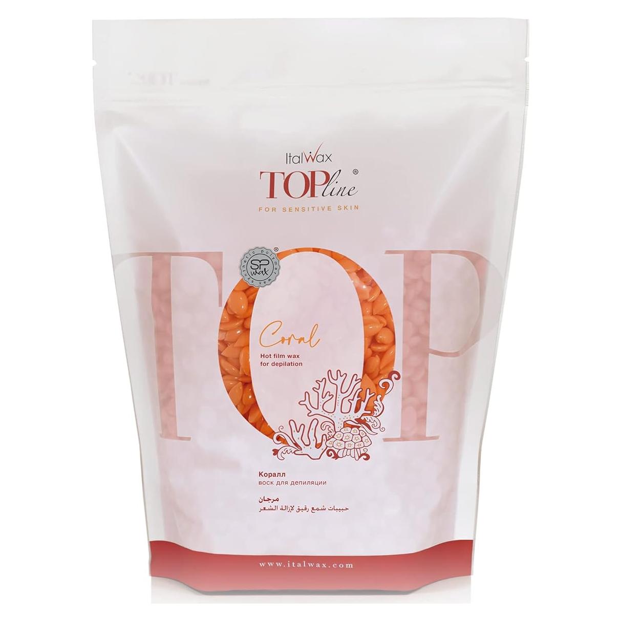 Cera Dura Italwax Top Line Coral 750g - Piel Sensible