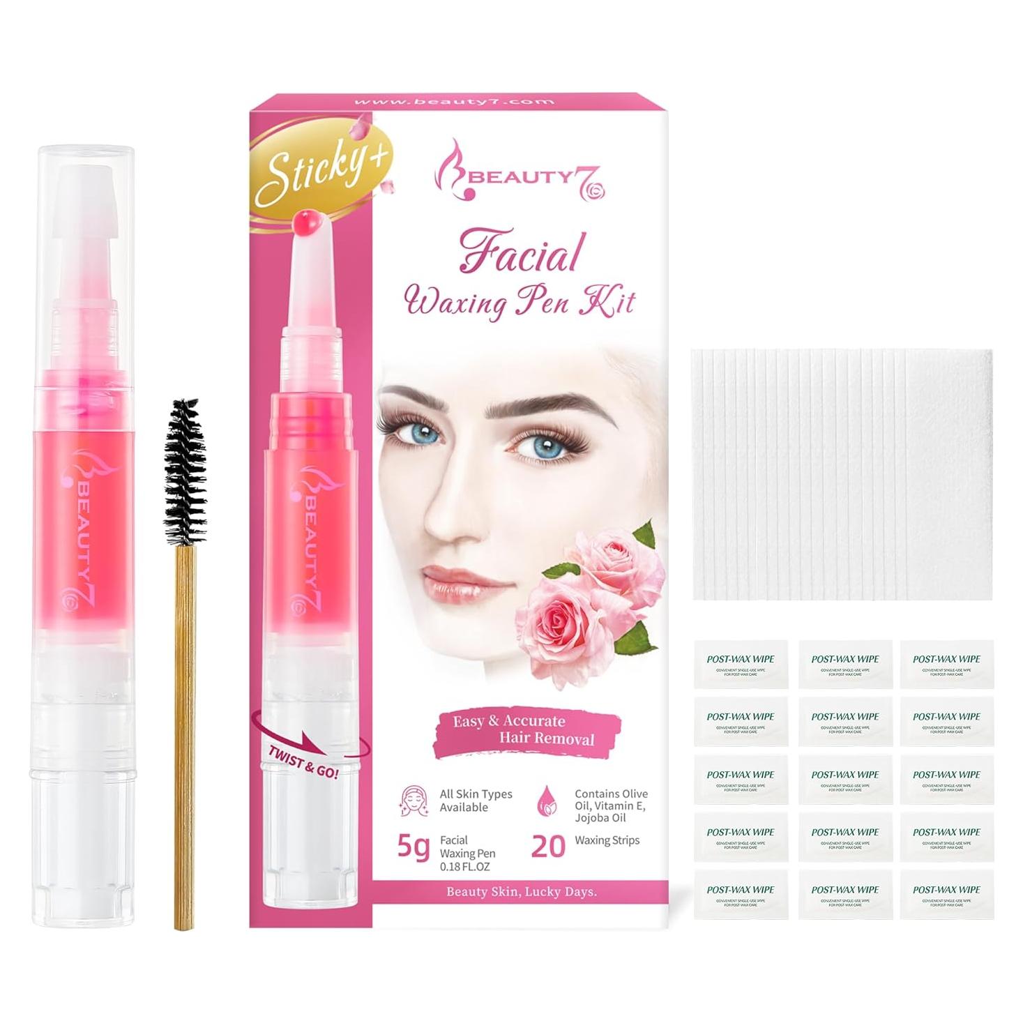 Kit de Cera para Cejas Beauty7 - Depilación Facial Completo