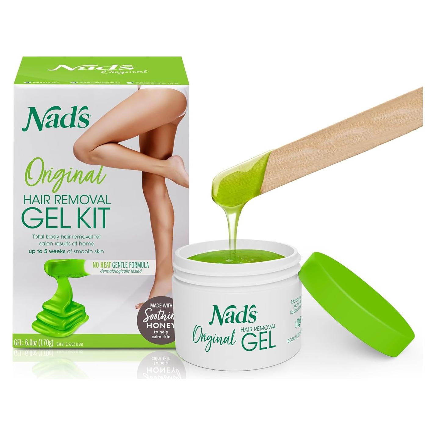 Kit de Cera para Depilación Natural Nad's 170g Sin Calor