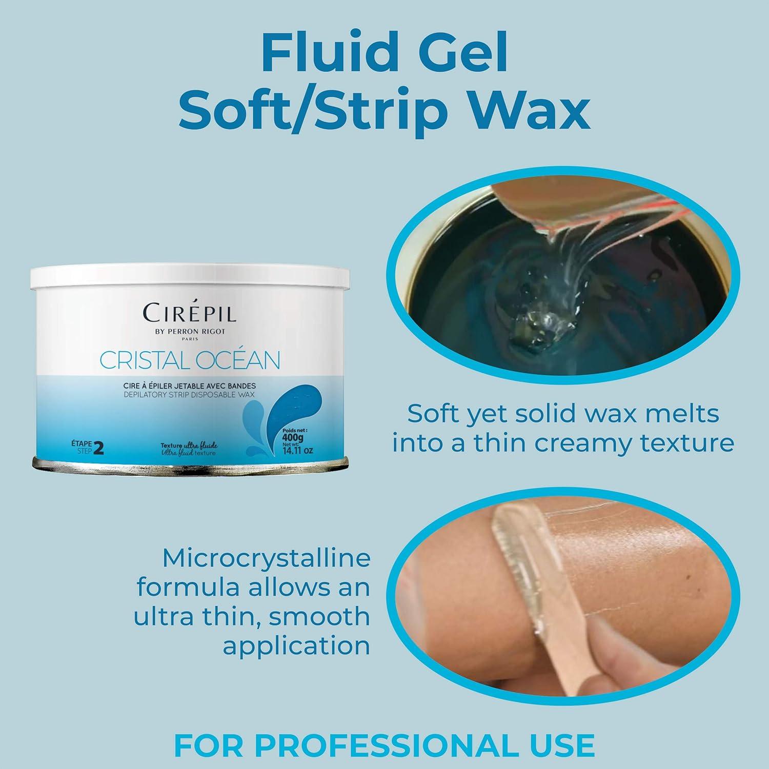 Cera Depilatoria Cirepil Cristal Océano 400g - Sin Fragancia - Pieles Sensibles
