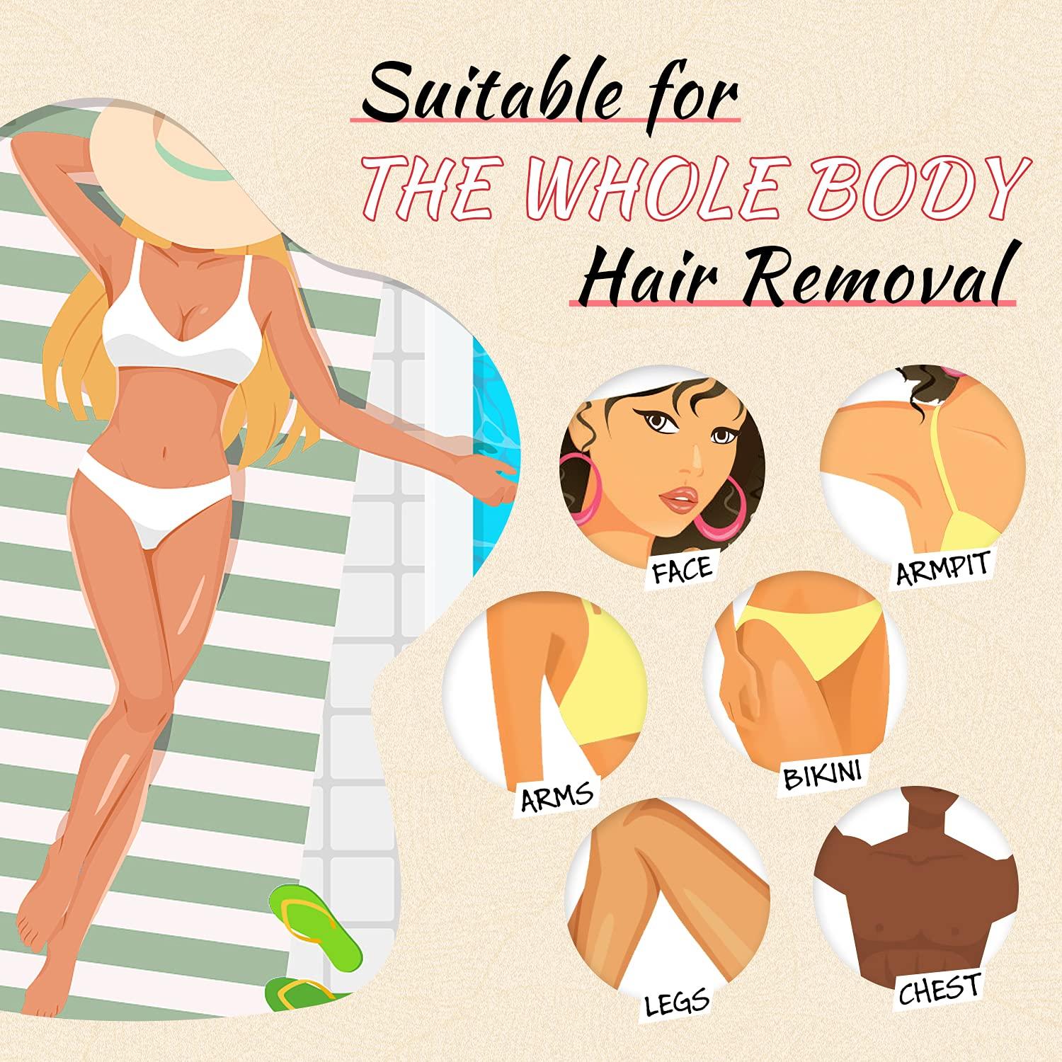 Granos de Cera Dura Ajoura 0.45 kg para Depilación Efectiva