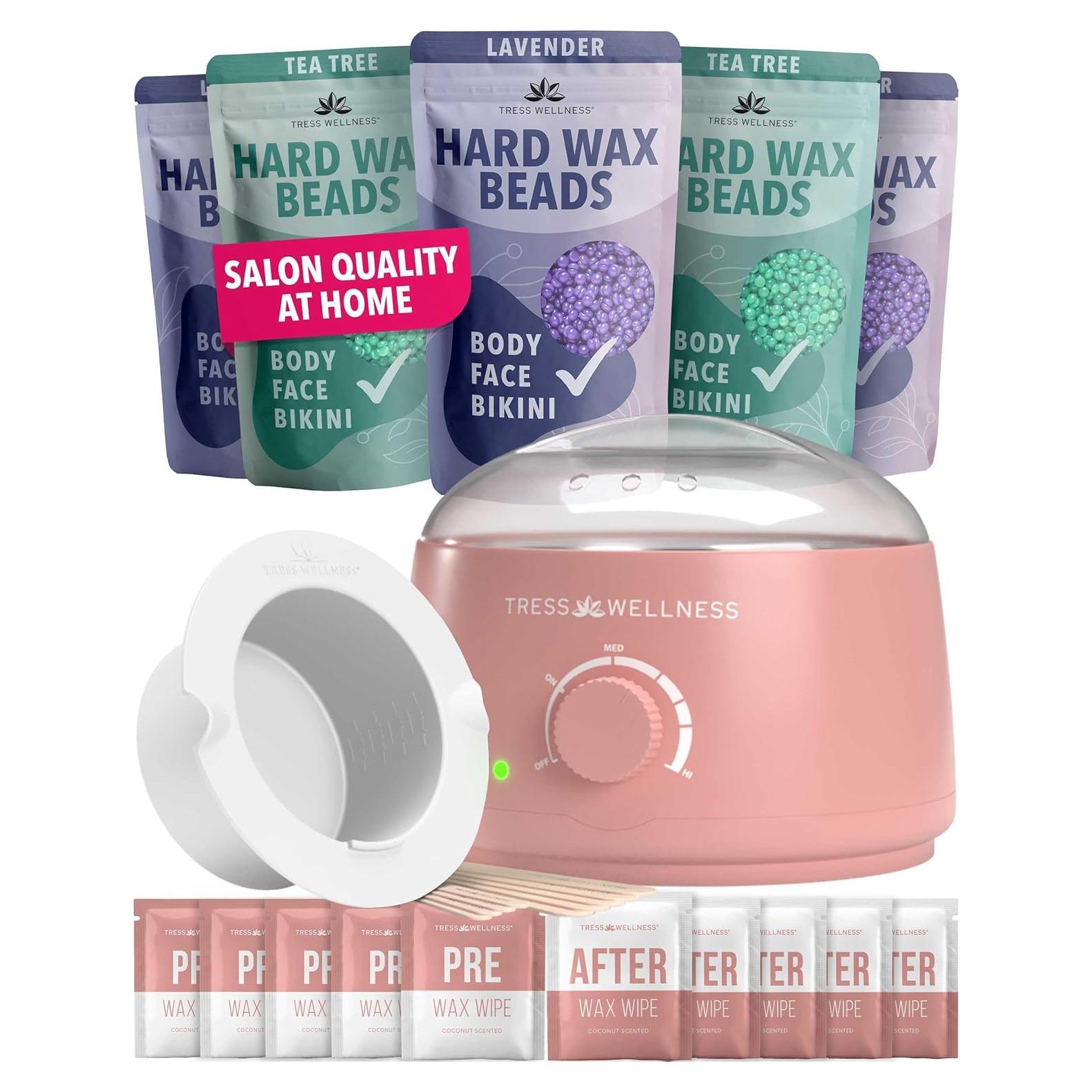 Kit de Cera Dura FXSwede para Piel Sensible - Rosa