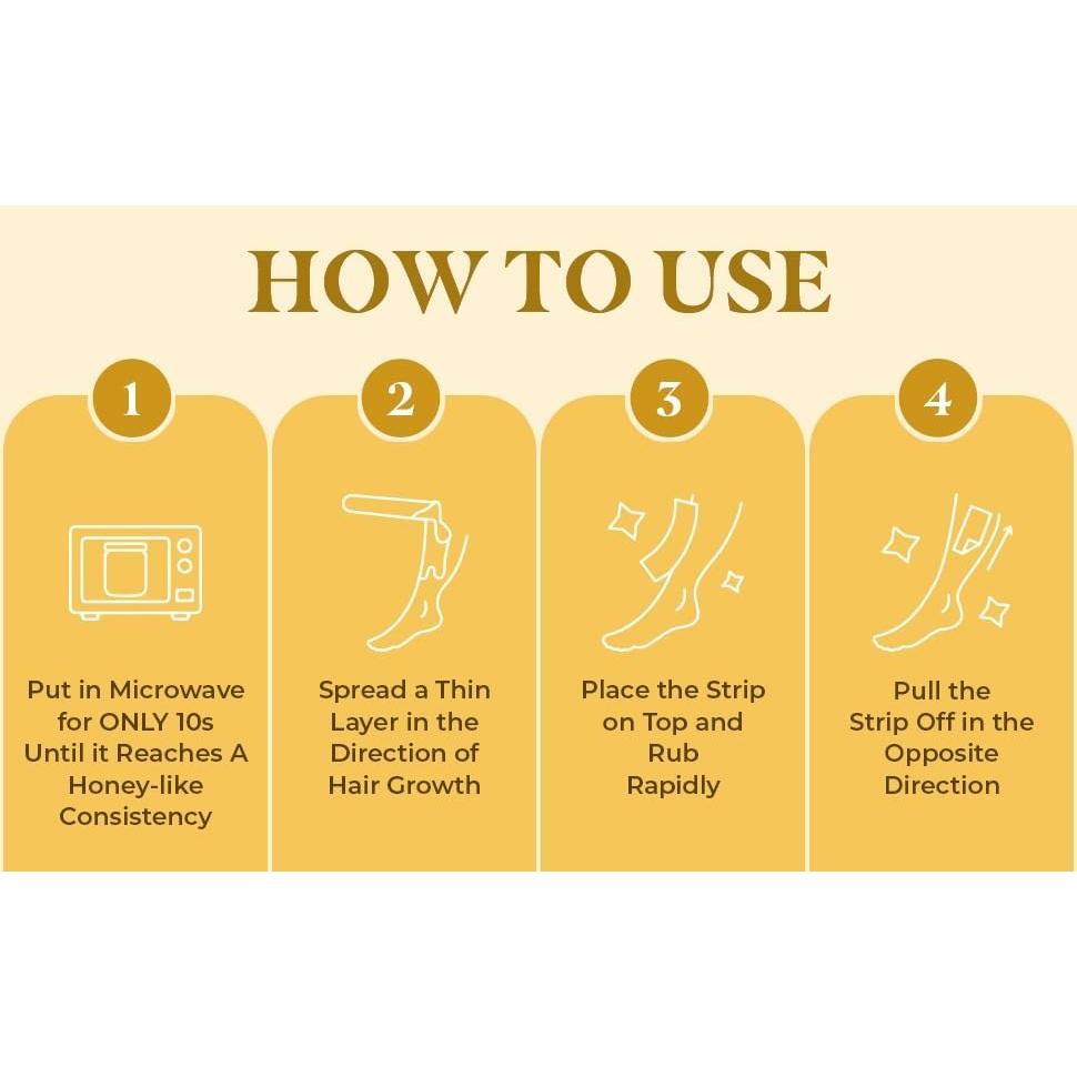 Kit de Cera de Azúcar Facial MOOM 45.4g - Depilación Suave