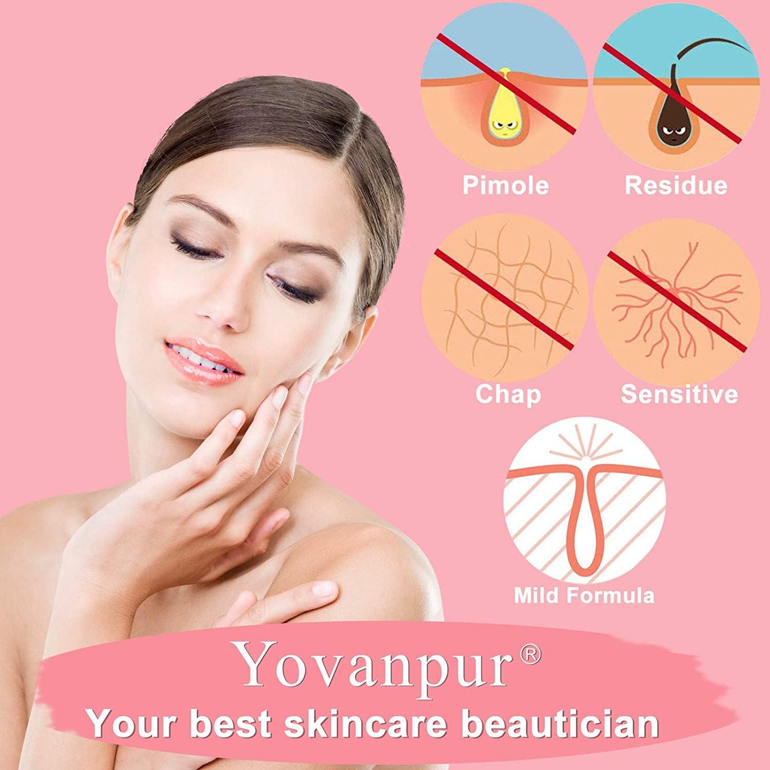 Cera Dura para Depilación Yovanpur Rosa 300g Piel Sensible