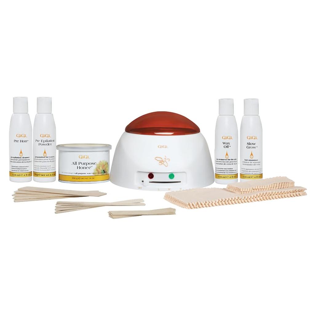 Kit de Cera para Depilación GiGi - Calentador y Accesorios