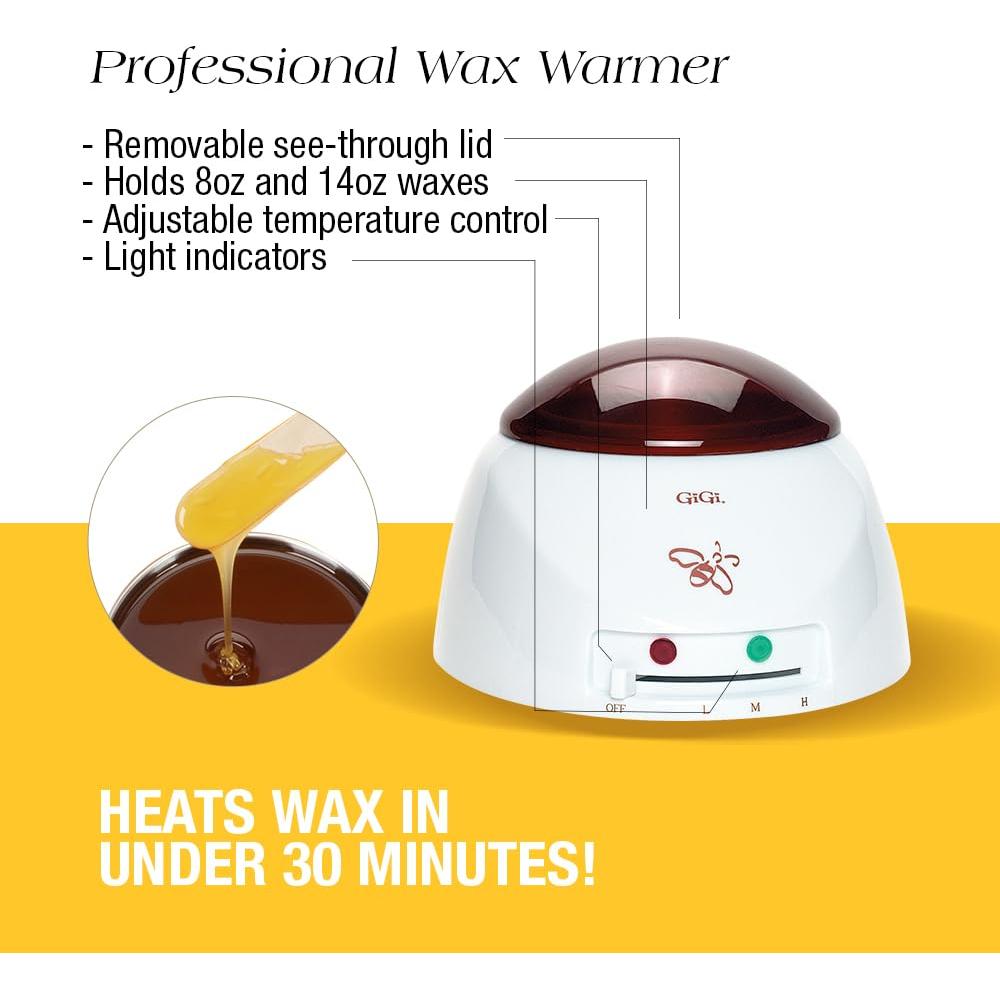 Kit de Cera para Depilación GiGi - Calentador y Accesorios