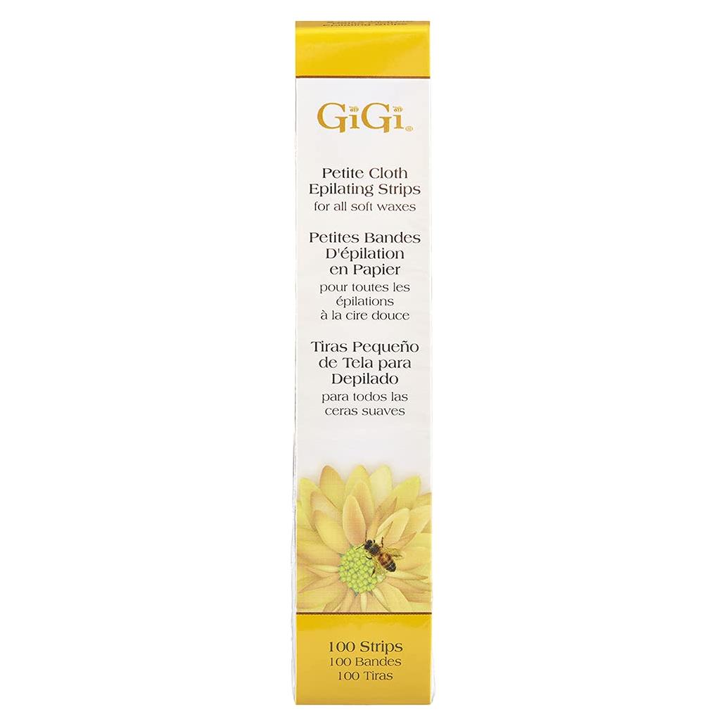 Tiras de Cera GiGi para Depilación - 100 Tiras Pequeñas