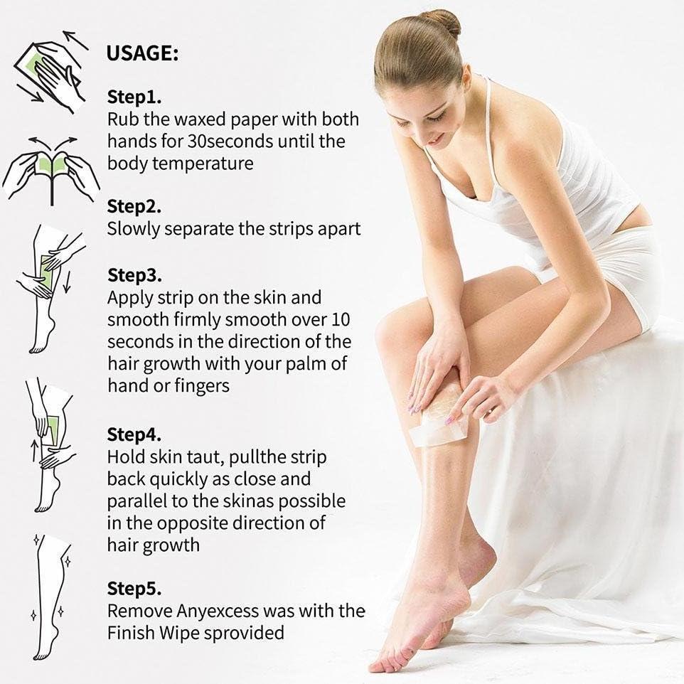 Tiras de Cera Depilatoria Dr.Pedi 20 Pcs Cuerpo y Facial