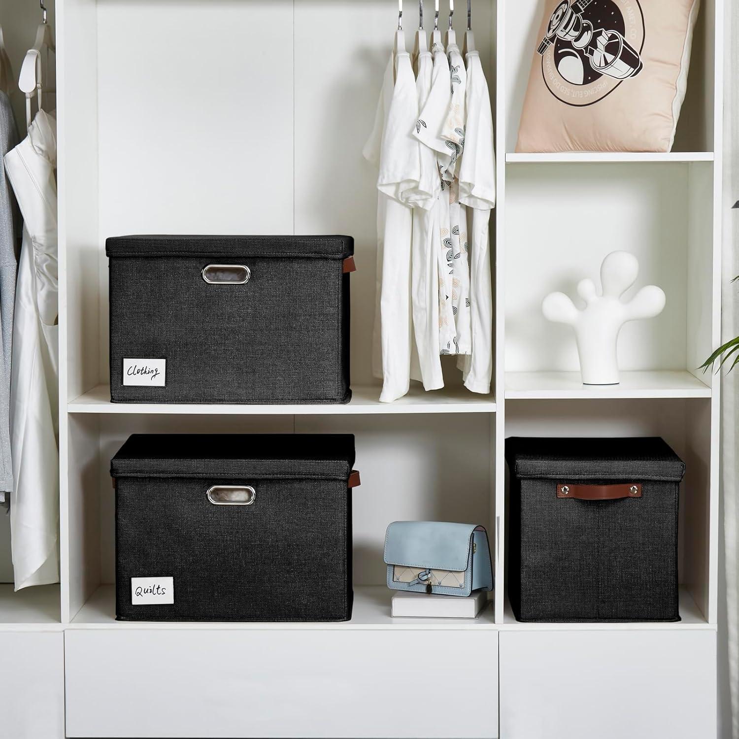 Cajas de Almacenamiento Plegables Roobyl 3 Unidades 44x30x30 cm