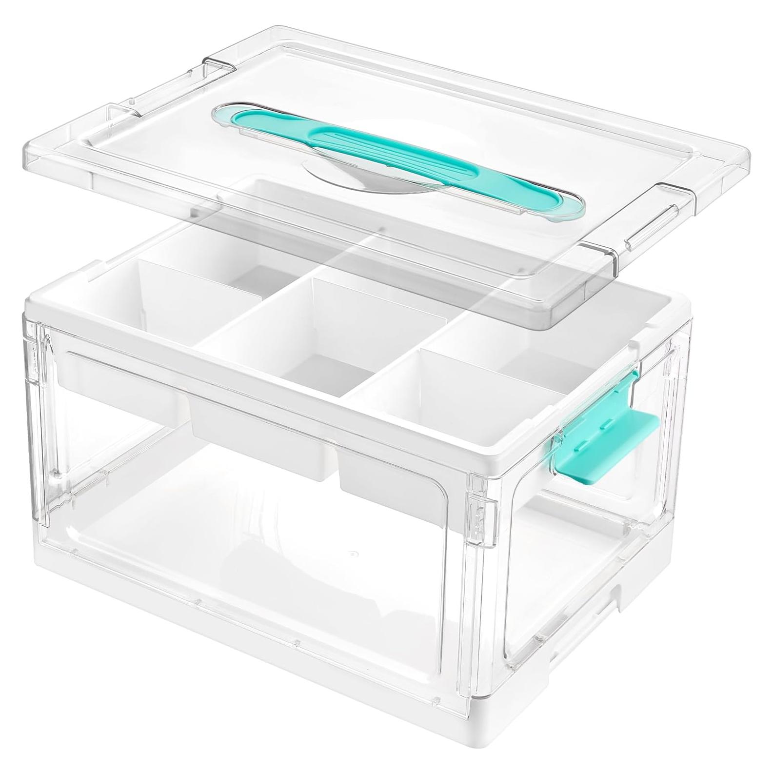 Caja de Almacenamiento Vtopmart 24QT Plástico Transparente