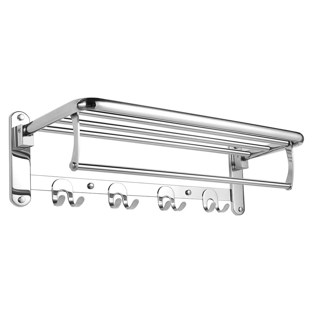 Soporte Plegable para Toallas HOONEX Acero Inoxidable 61 cm