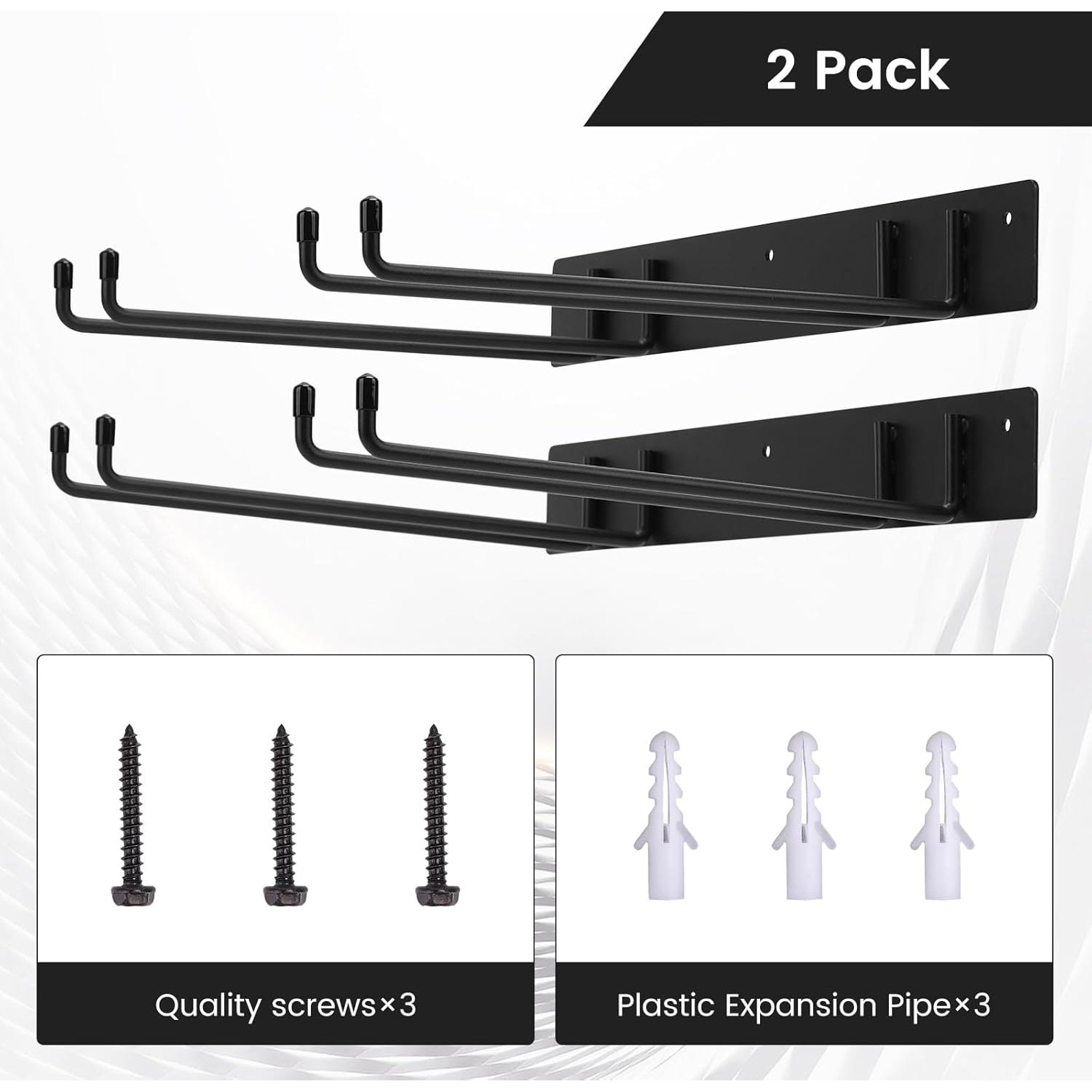 Soporte de Almacenamiento para Sillas Plegables Neiteli - 2 Ganchos de 30.99 cm, Resistente hasta 108.86 kg