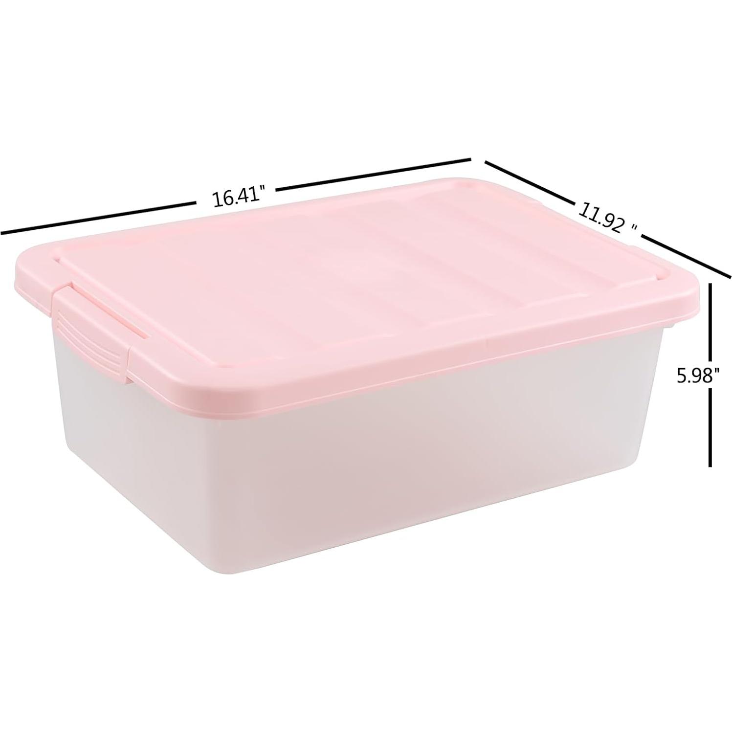 Caja de Almacenamiento Plástica Qqbine 14 Cuartos 2 Paquetes