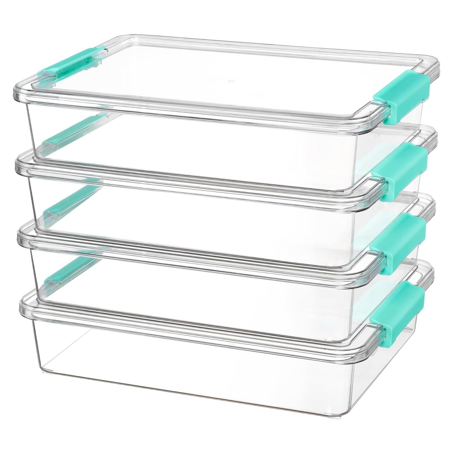 Contenedores de Almacenamiento Vtopmart 6 Qt Transparentes - Paquete de 4