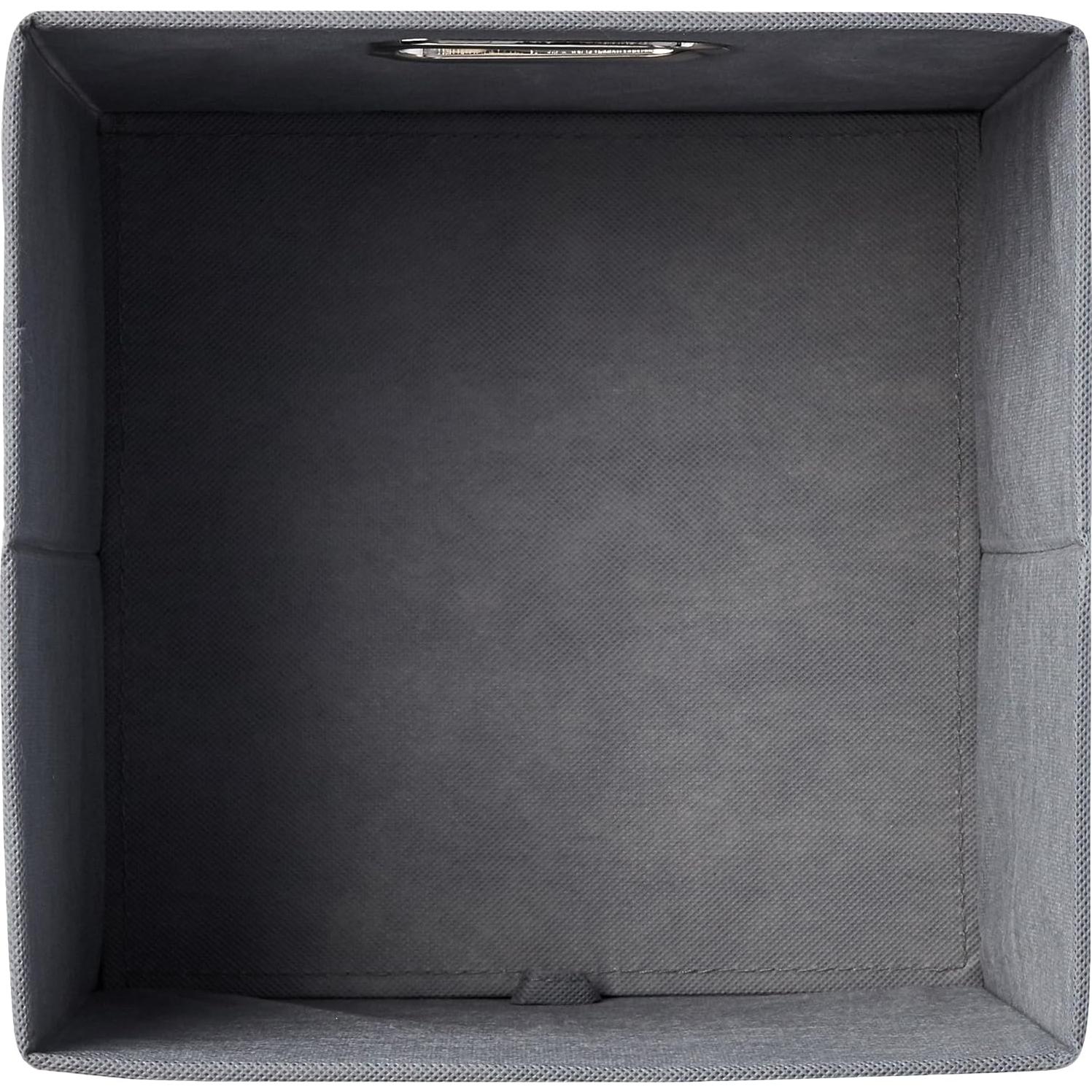Organizador Plegable Amazon Basics 6 Cubos 26.7x26.7x27.9cm Gris