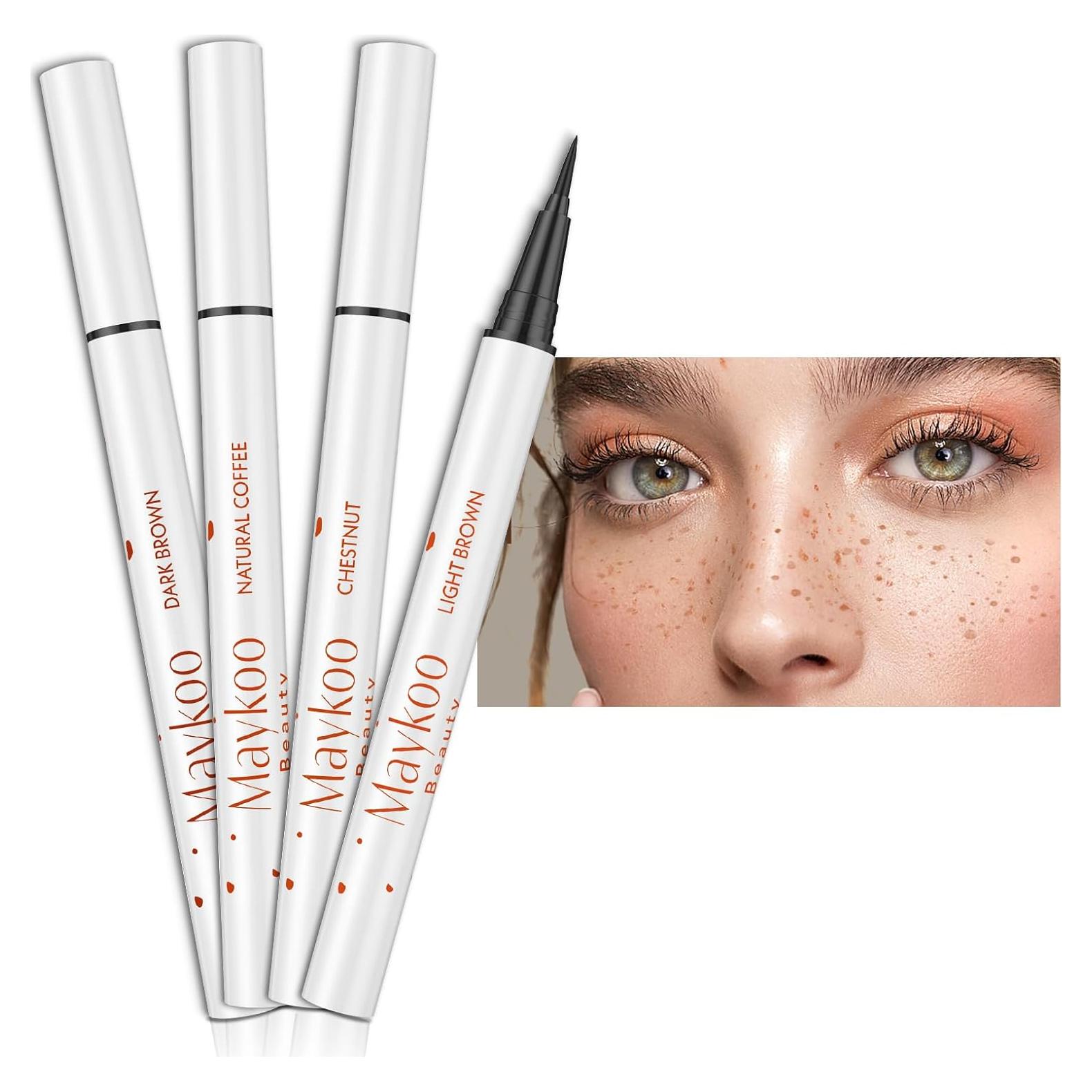 Juego de 4 Bolígrafos de Pecas Falsas MAYKOO - Impermeables