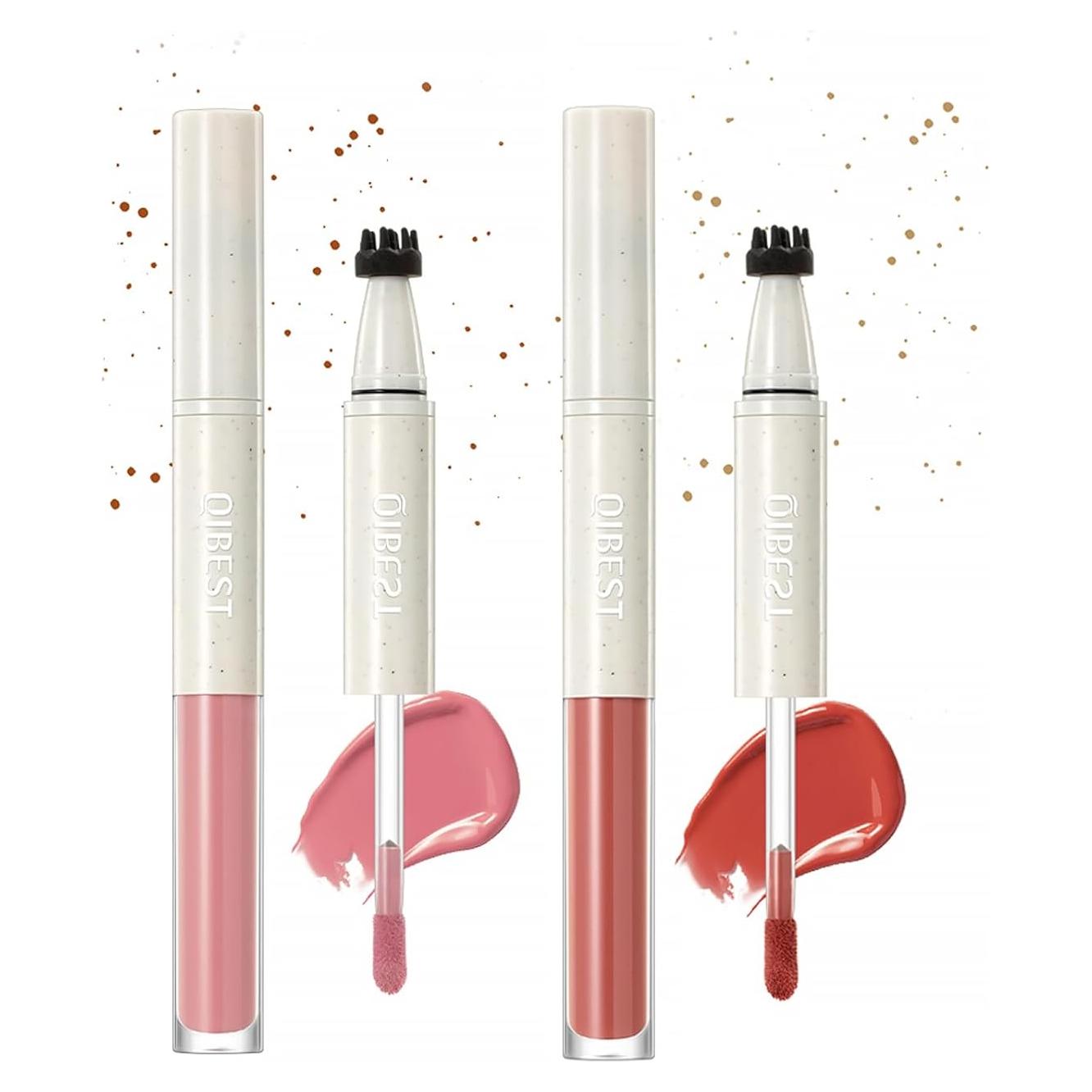 Bolígrafo de Rubor y Pecas Coral DENESTUP 2 en 1 Impermeable