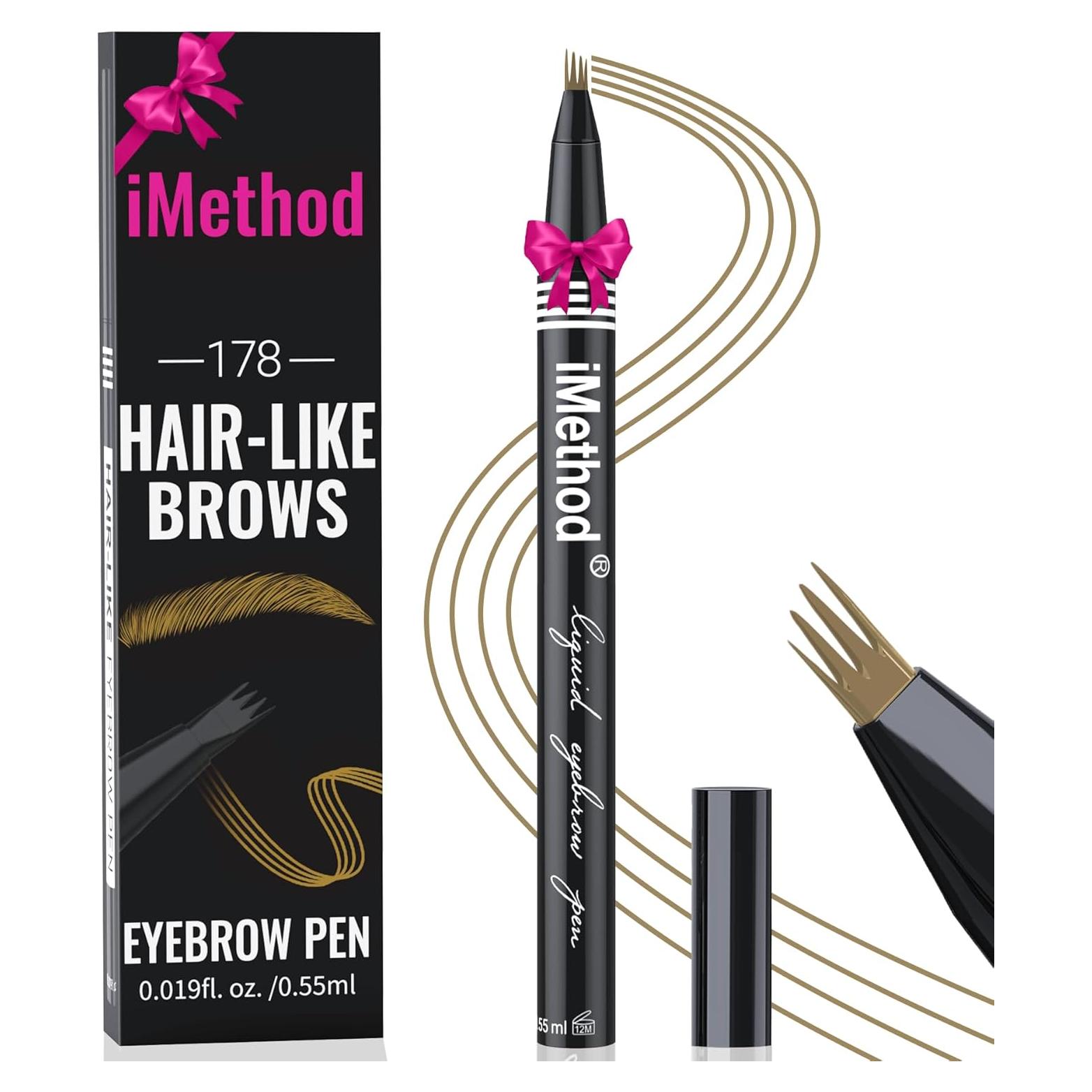 Lápiz de Cejas iMethod Marrón Claro - Microblading a Prueba de Agua