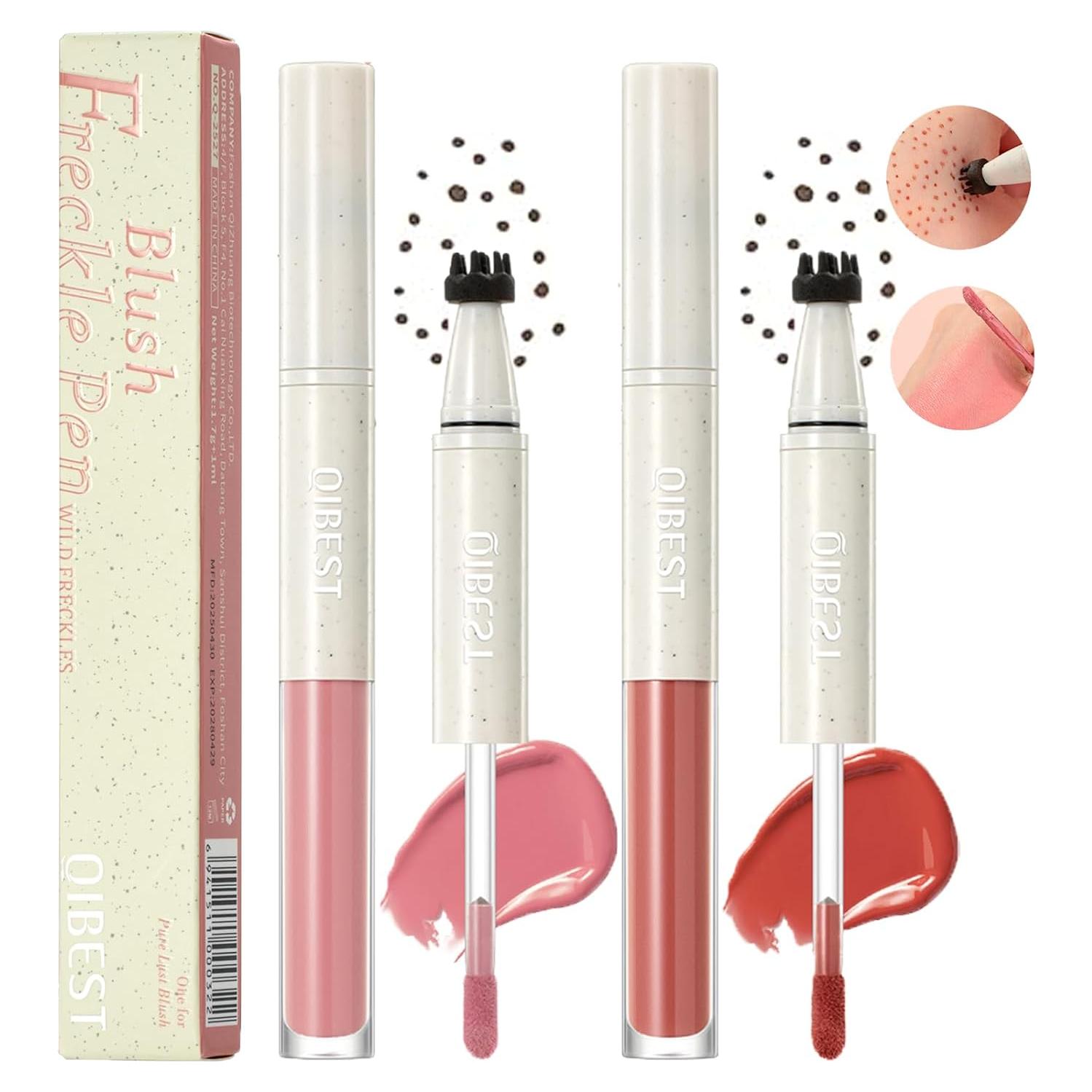 Bolígrafo 2 en 1 Rubor y Pecas Dulele - Larga Duración