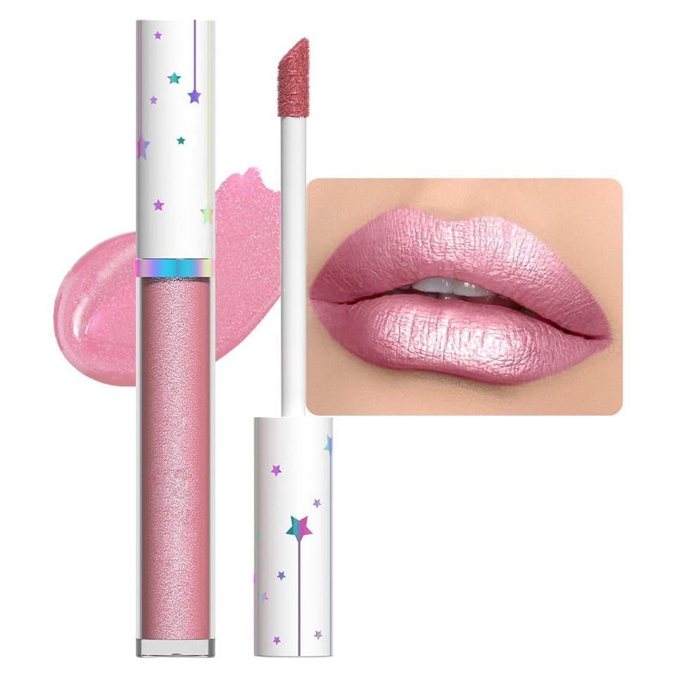 Pintalabios Líquido Gloss Metálico evpct 2.65 ml Rosa Nude