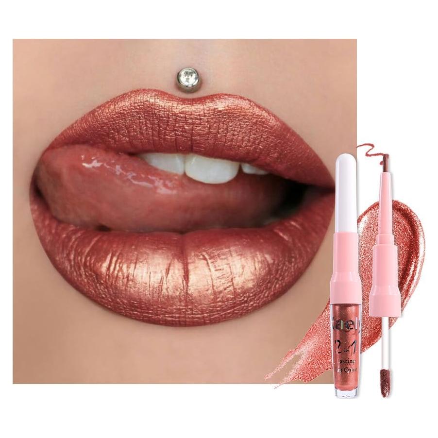 Set de Lápiz Labial y Pintalabios Líquido evpct 24 Tonos