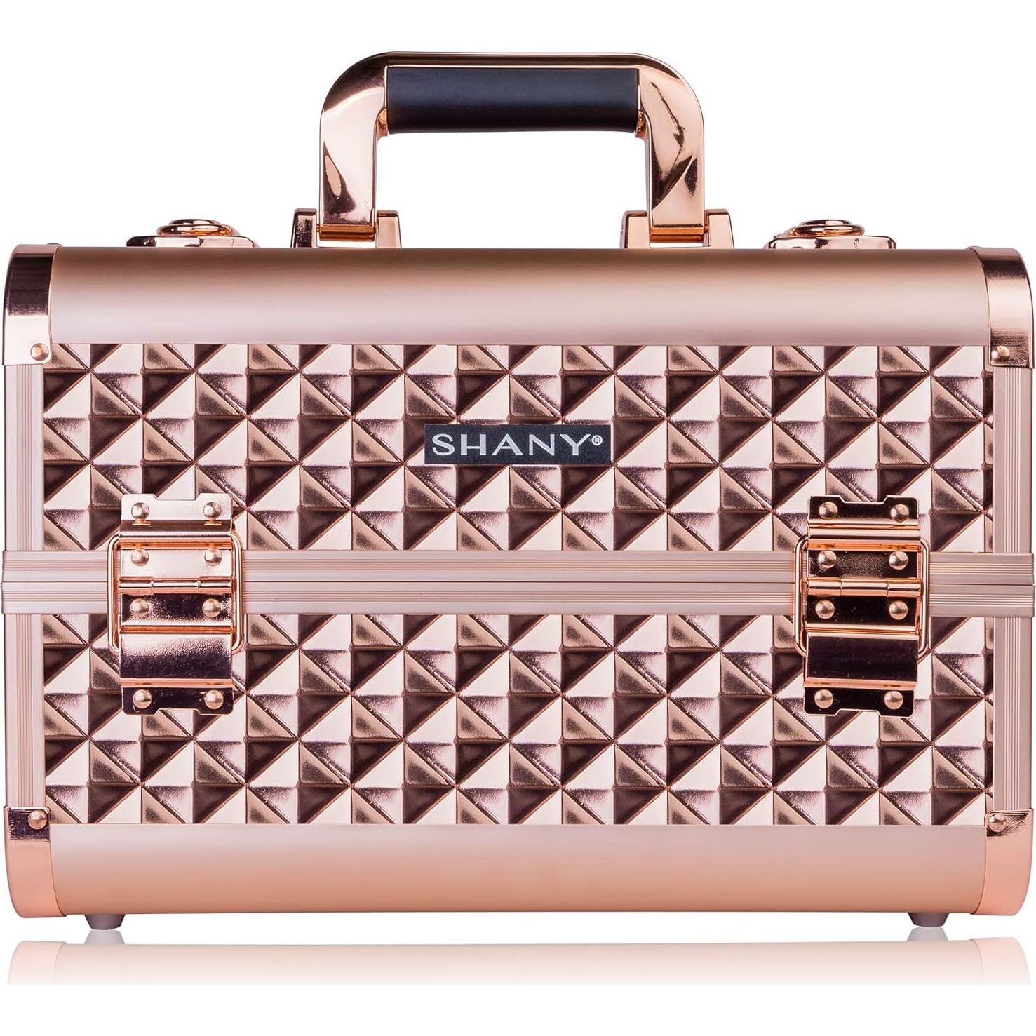 Caja de Maquillaje Profesional SHANY Premier Fantasy Oro Rosa 39.4x31.8x27.3 cm