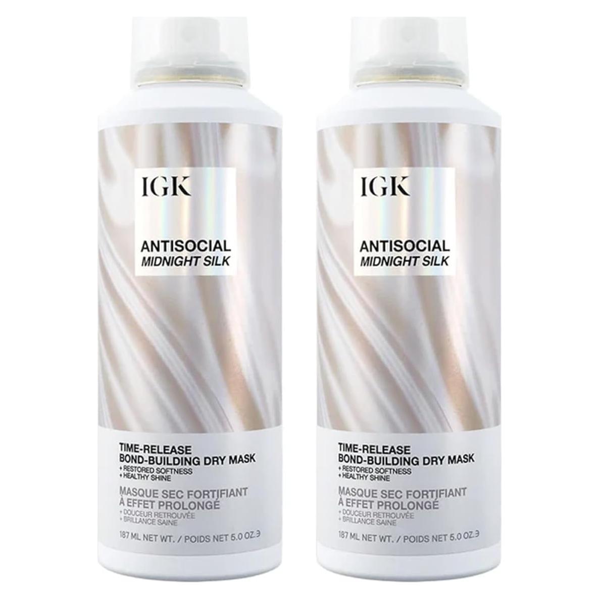 Mascarilla Seco IGK Antisocial 2x142g - Hidrata y Repara