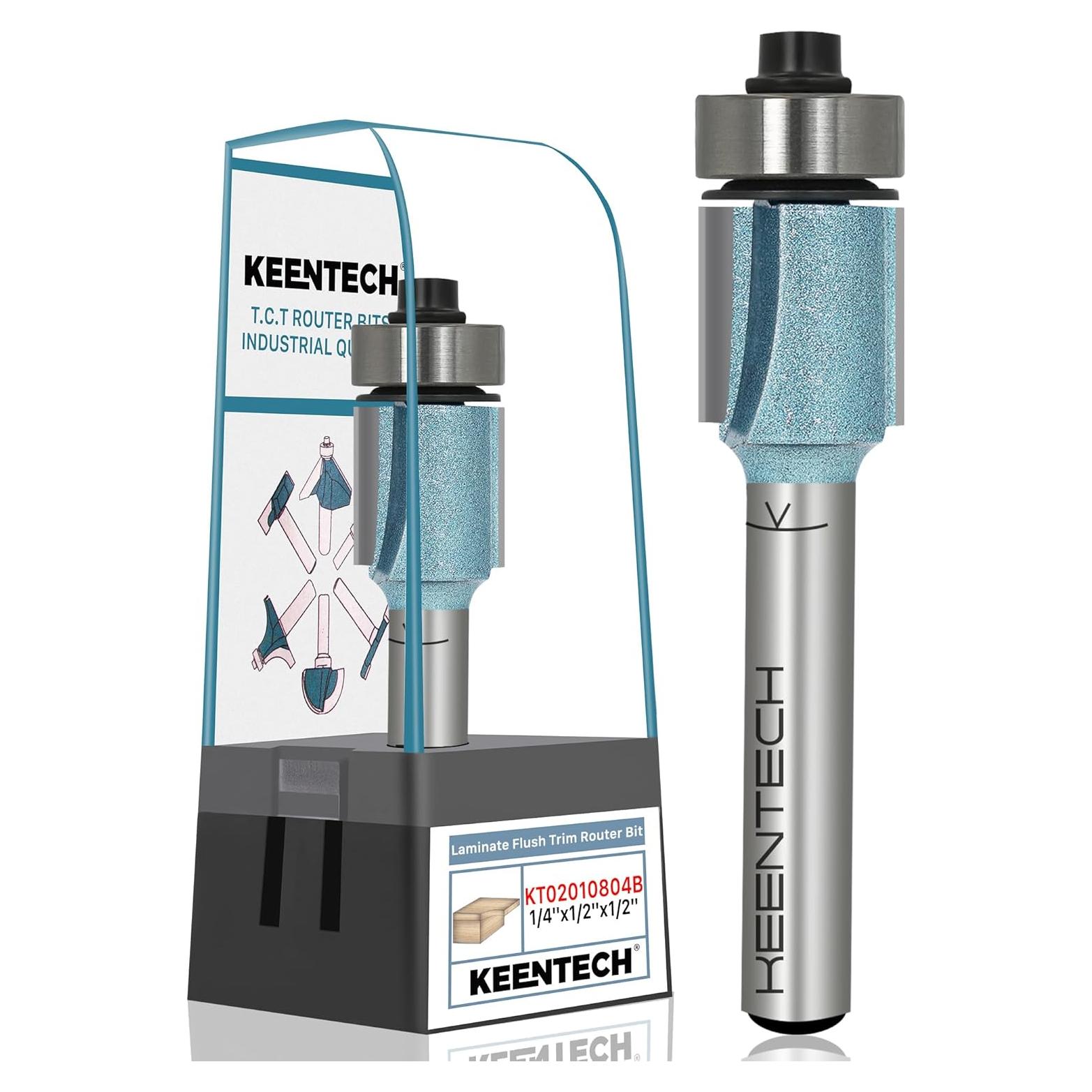 Broca de Router KEENTECH 6,35mm Eje 12,7mm Diámetro