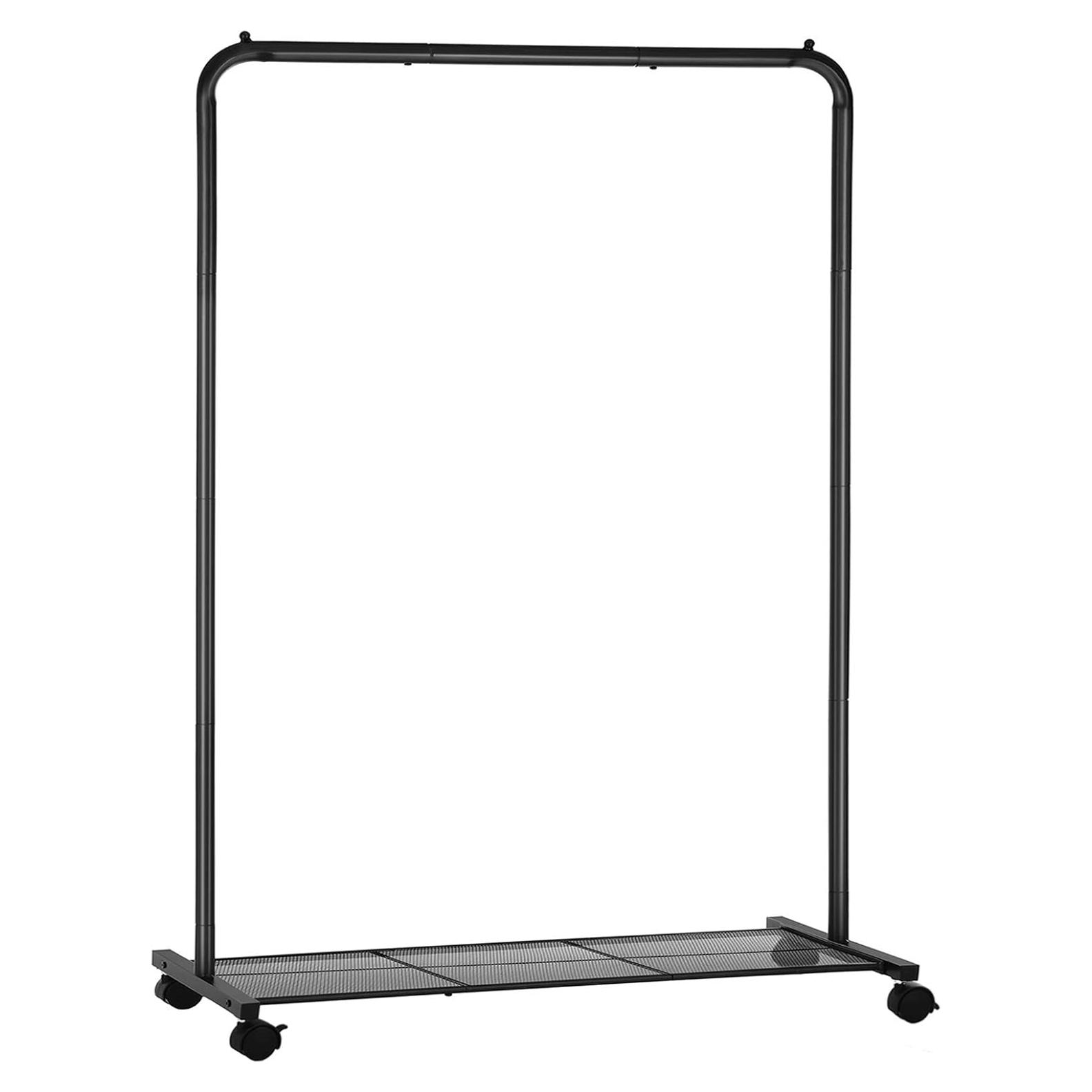 Perchero con Ruedas SONGMICS de Metal Negro 158 cm 50 kg