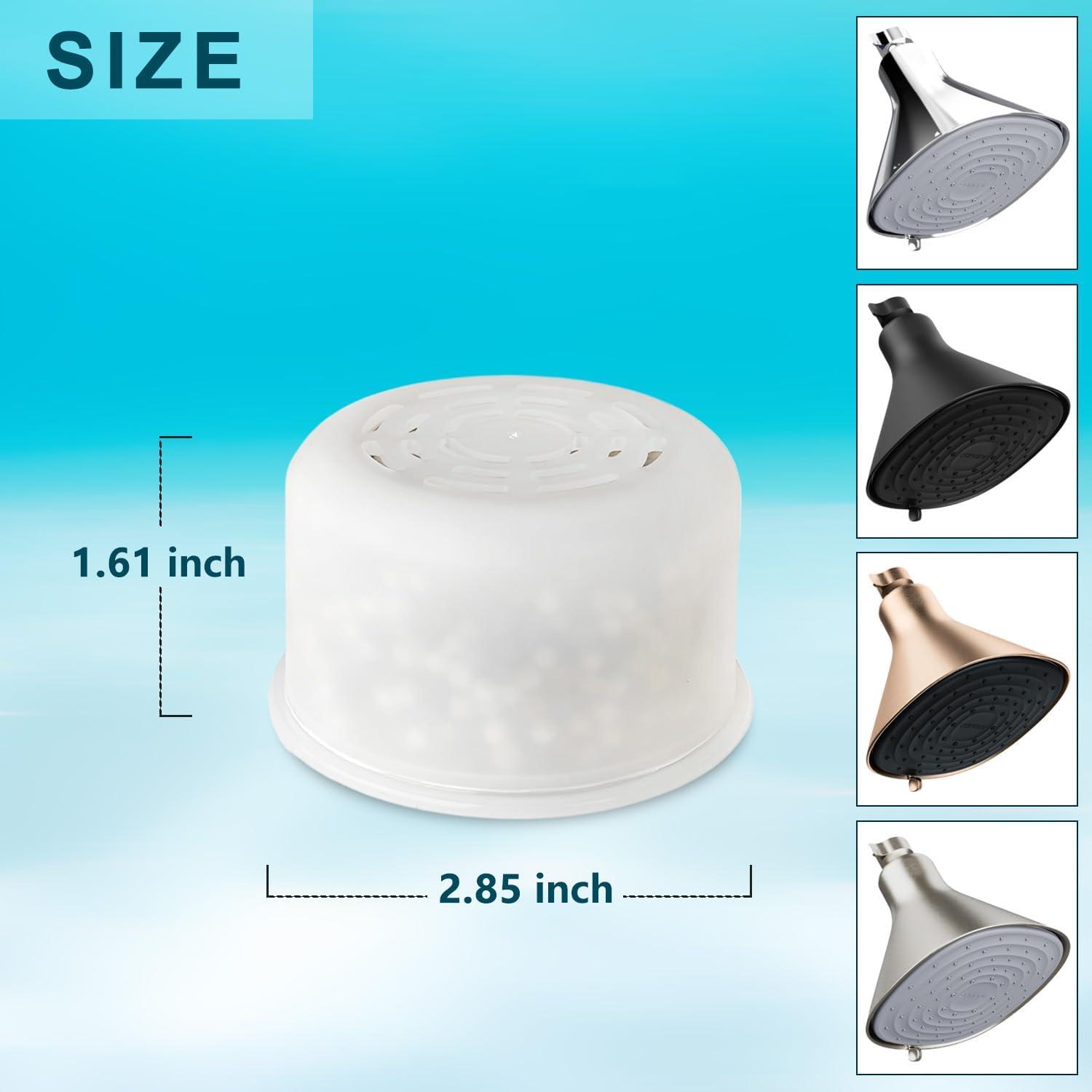 Filtro de Ducha Fijo CAN-MEAGEREN 2 Pcs Filtrado 8 Etapas