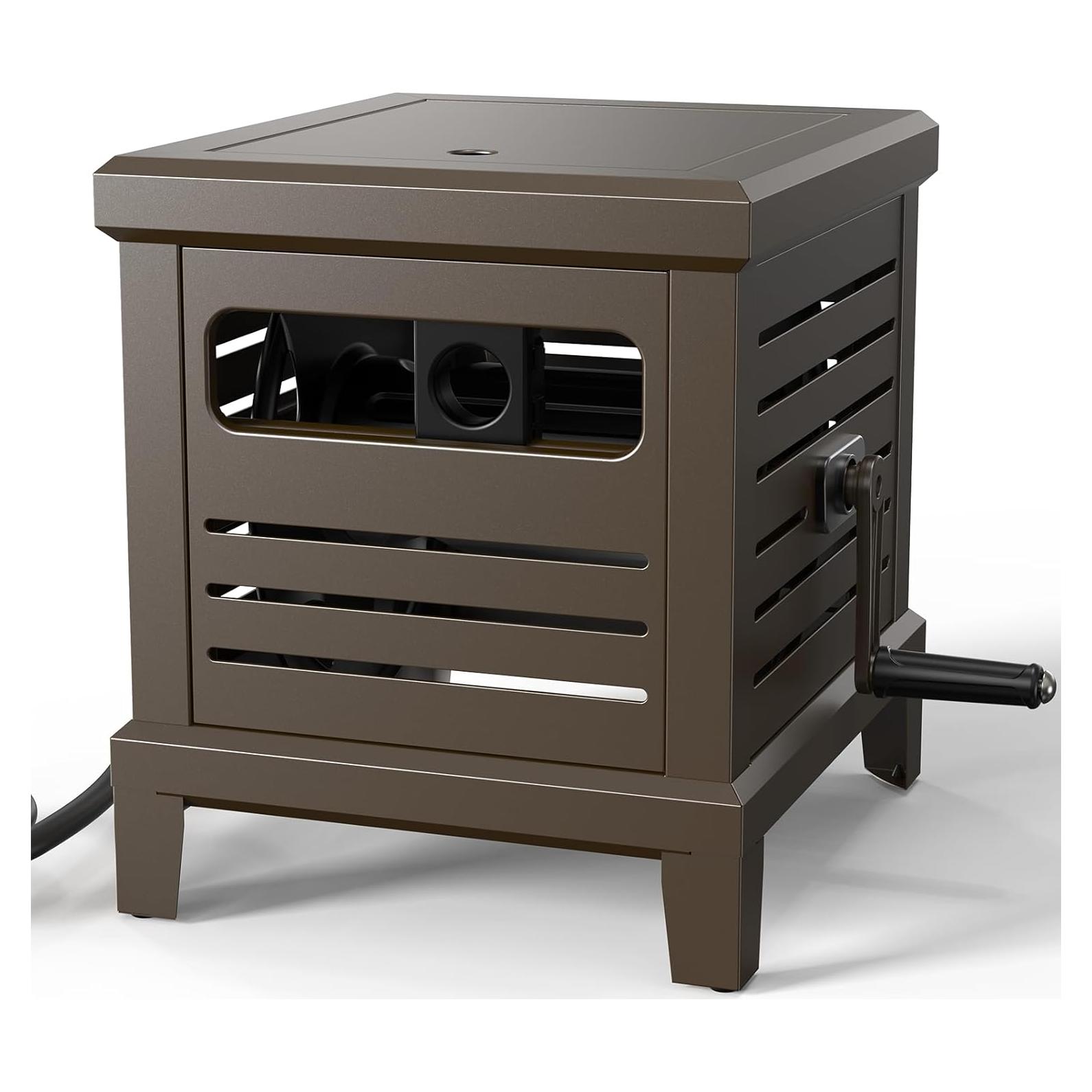 Carrete de Manguera Relhost 100 pies 5/8" Metal Marrón