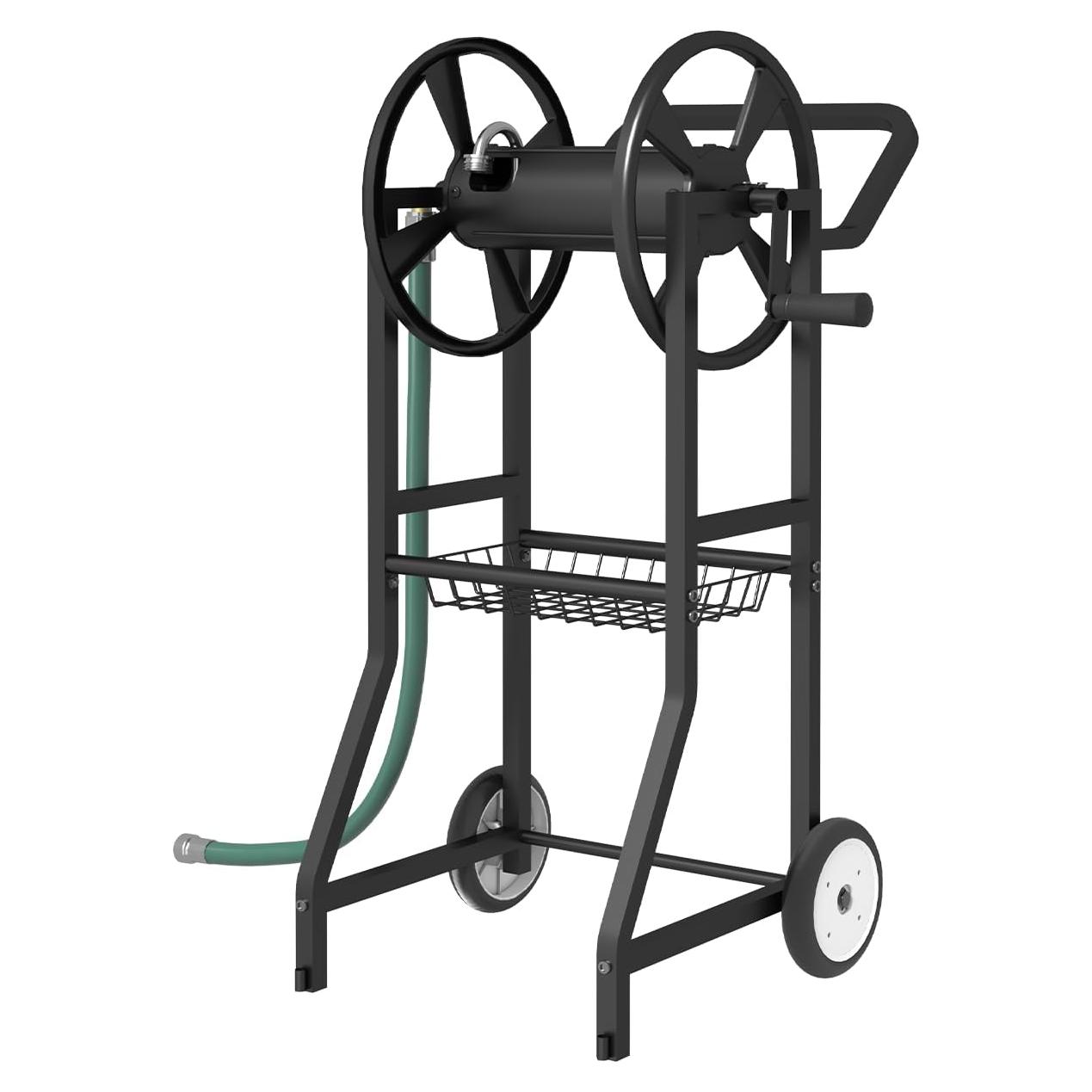 Carro Enrollador de Manguera Artigarden 125 pies Negro
