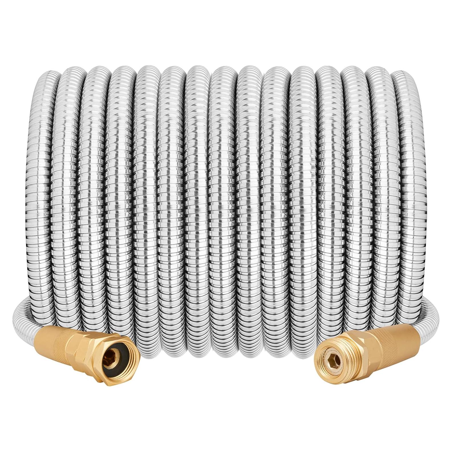 Manguera de Jardín 360 GADGET 7.62m Acero Inoxidable Flexible