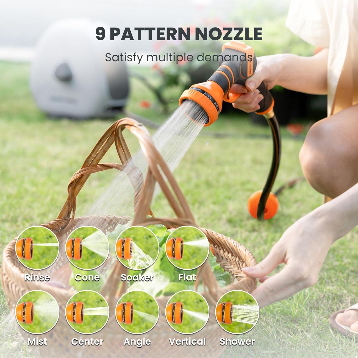 Carrete de Manguera Retráctil Giraffe Tools 5/8" 28m Automático